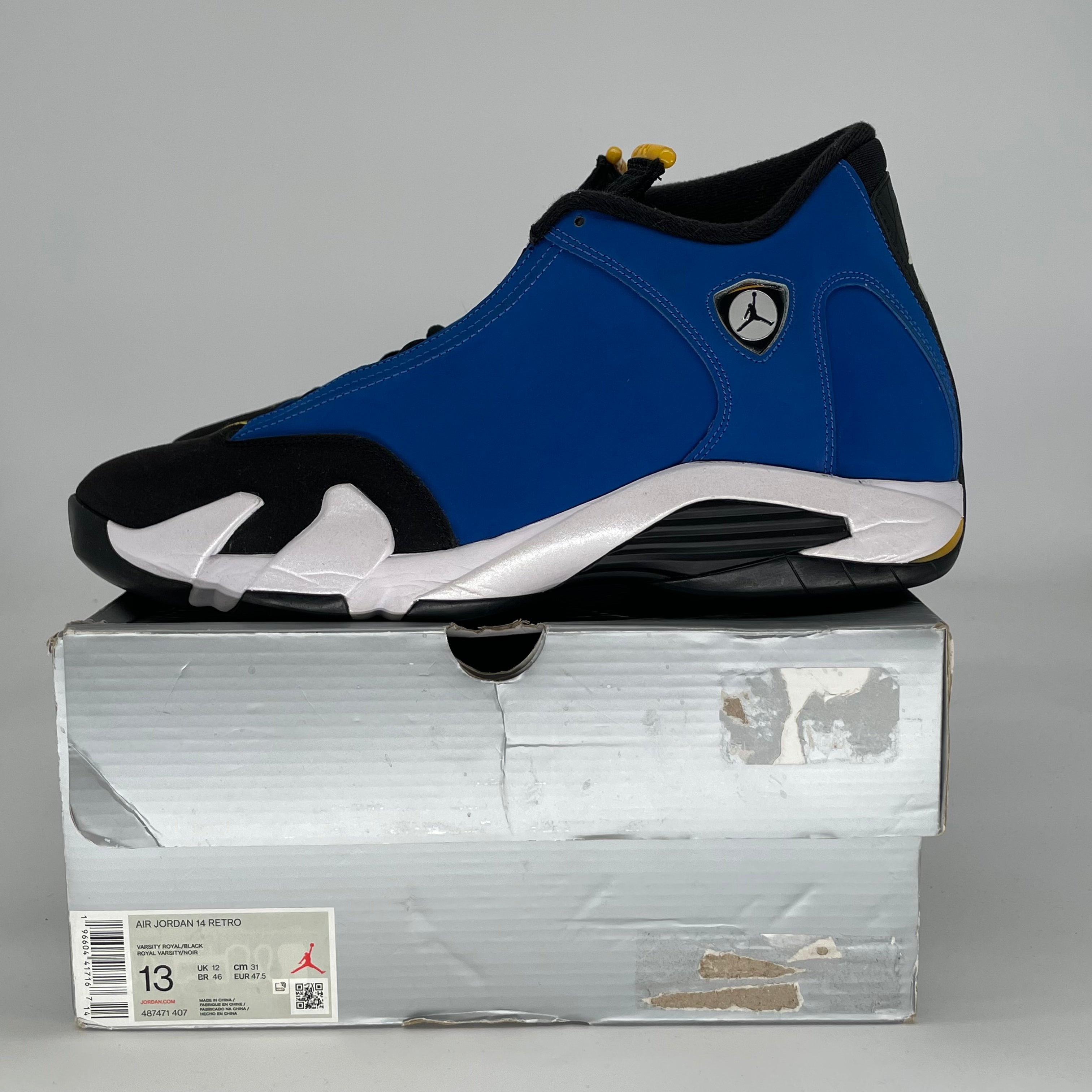 AIR JORDAN 14 LANEY 487471-407 SIZE 13/14.5W