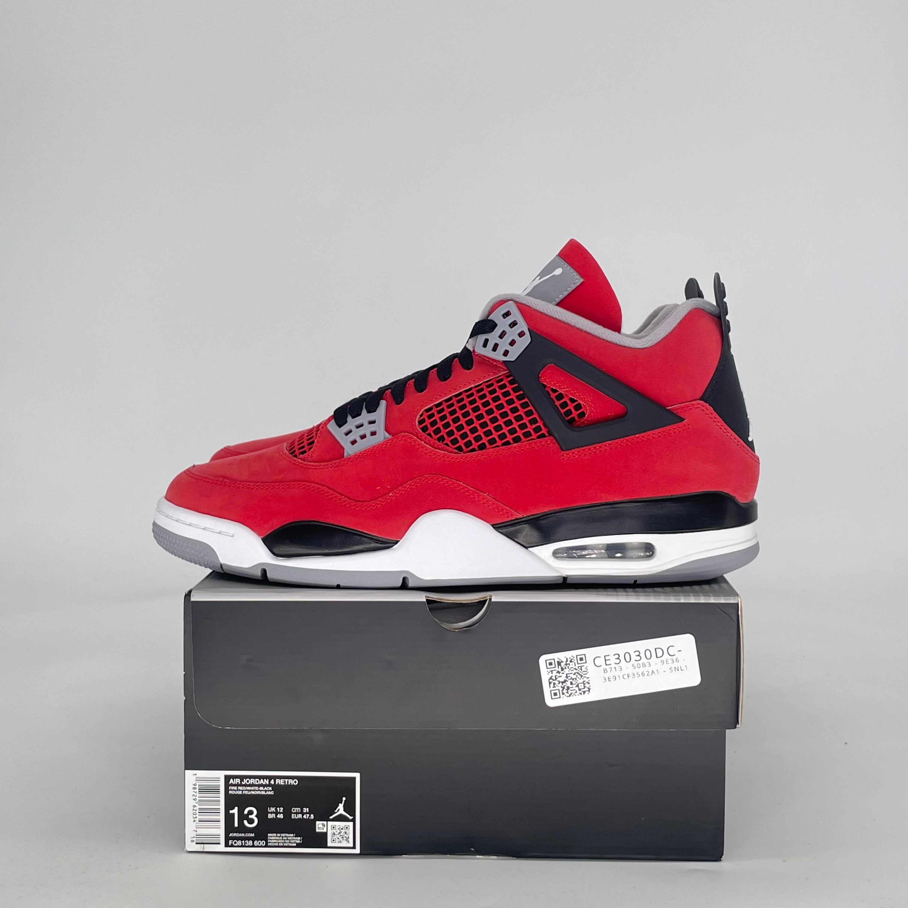 AIR JORDAN 4 TORO BRAVO FQ8138-600 SIZE 13/14.5W