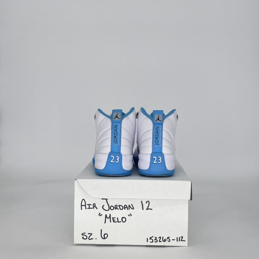 AIR JORDAN 12 MELO 153265-112 SIZE 6.5/8W GS