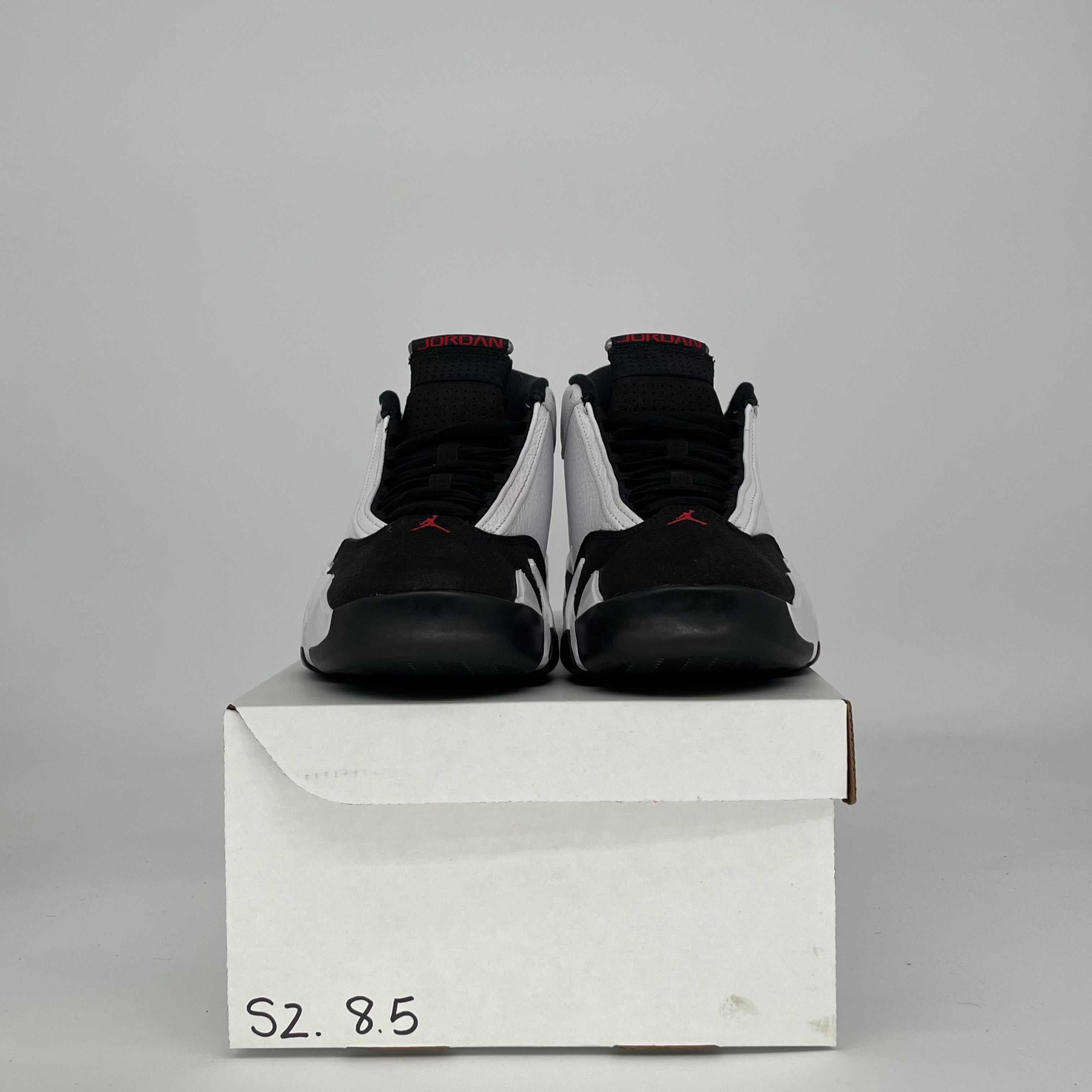 AIR JORDAN 14 BLACK TOE 487471-160 SIZE 8.5/10W