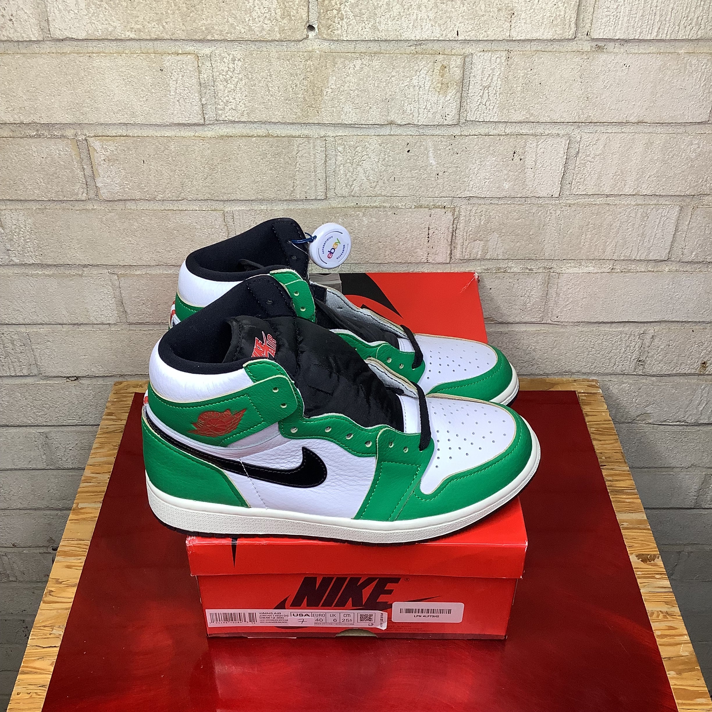 AIR JORDAN 1 LUCKY GREEN W SIZE 7/8.5W DB4612-300