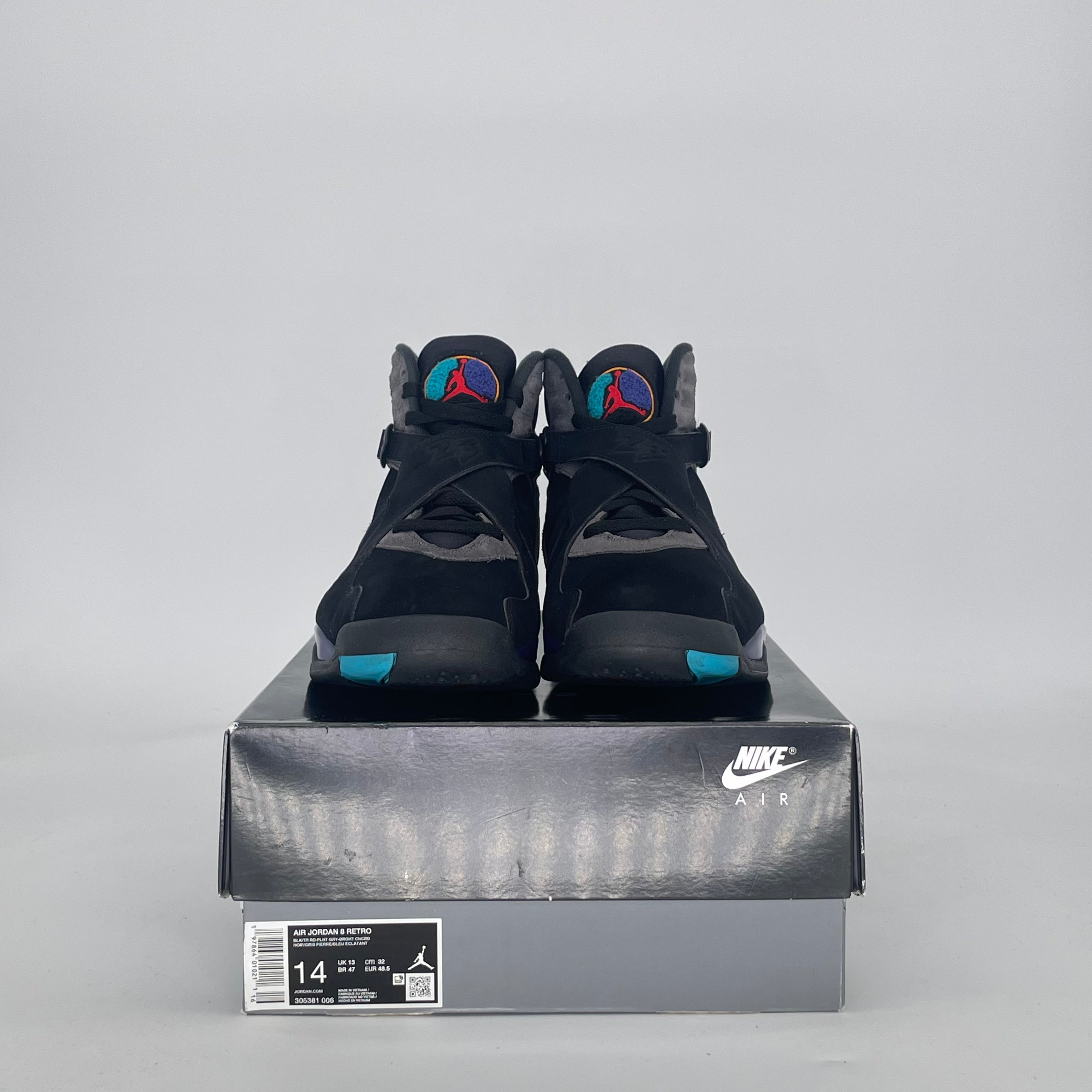 AIR JORDAN 8 AQUA 305381-006 SIZE 14/15.5W