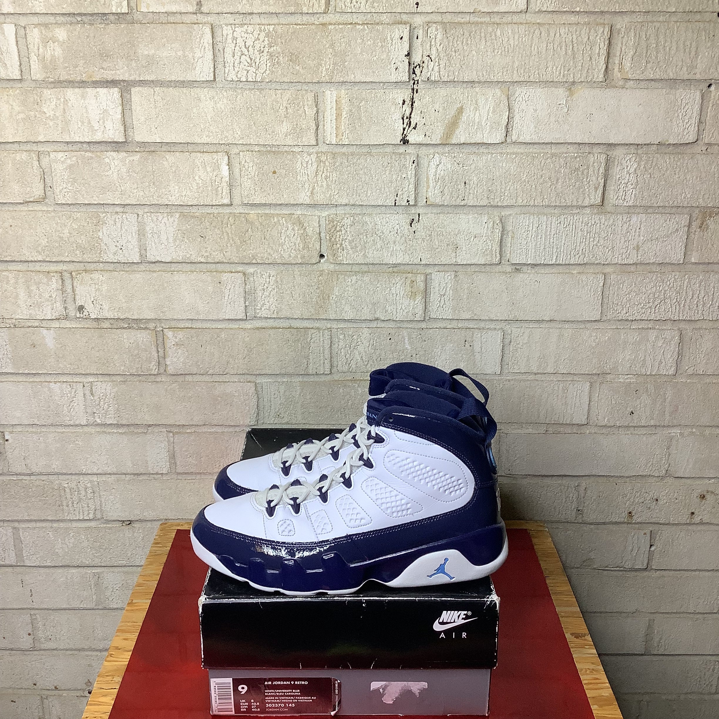AIR JORDAN 9 PEARL BLUE SIZE 9/10.5W 302370-145