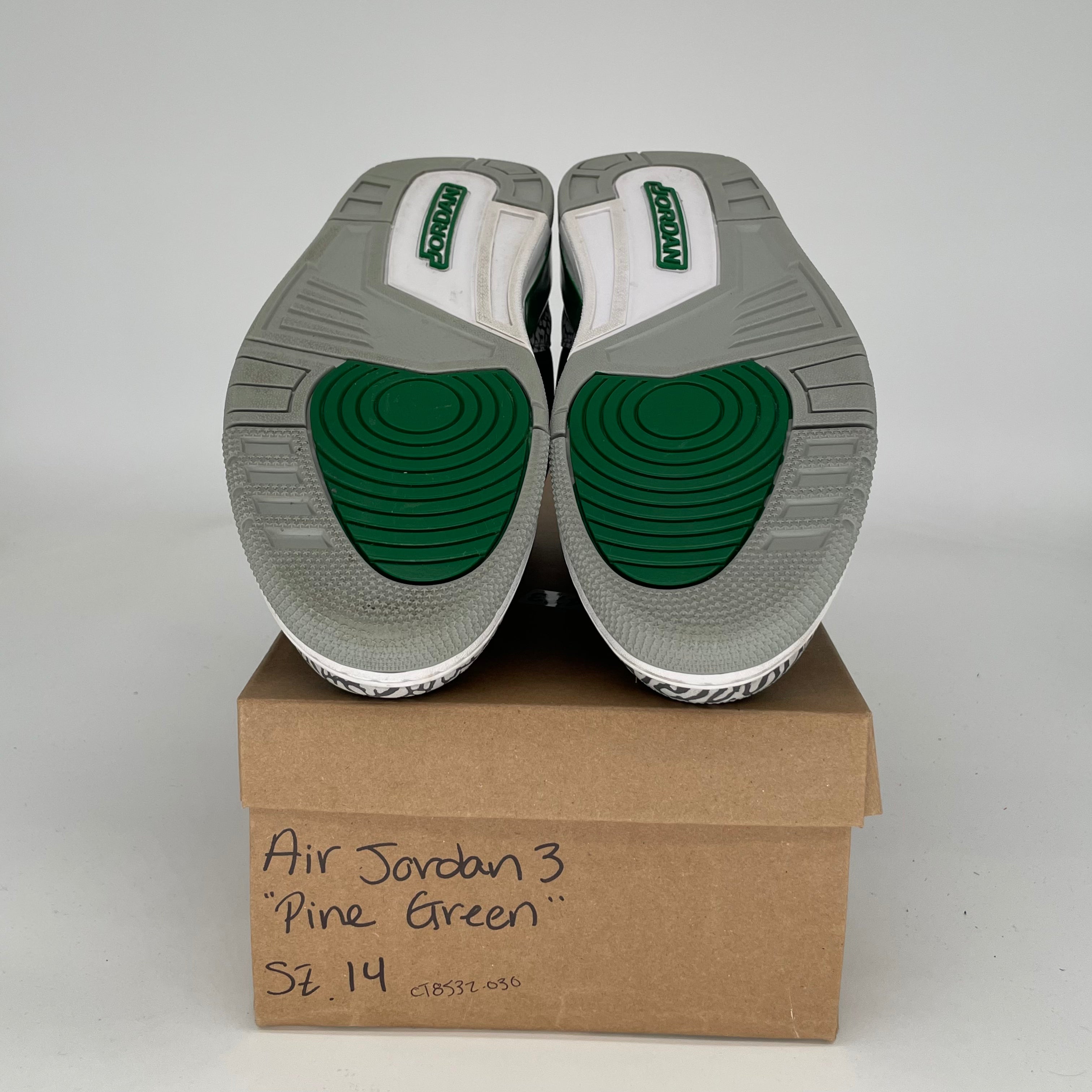 AIR JORDAN 3 PINE GREEN SIZE 14 CT8532-030
