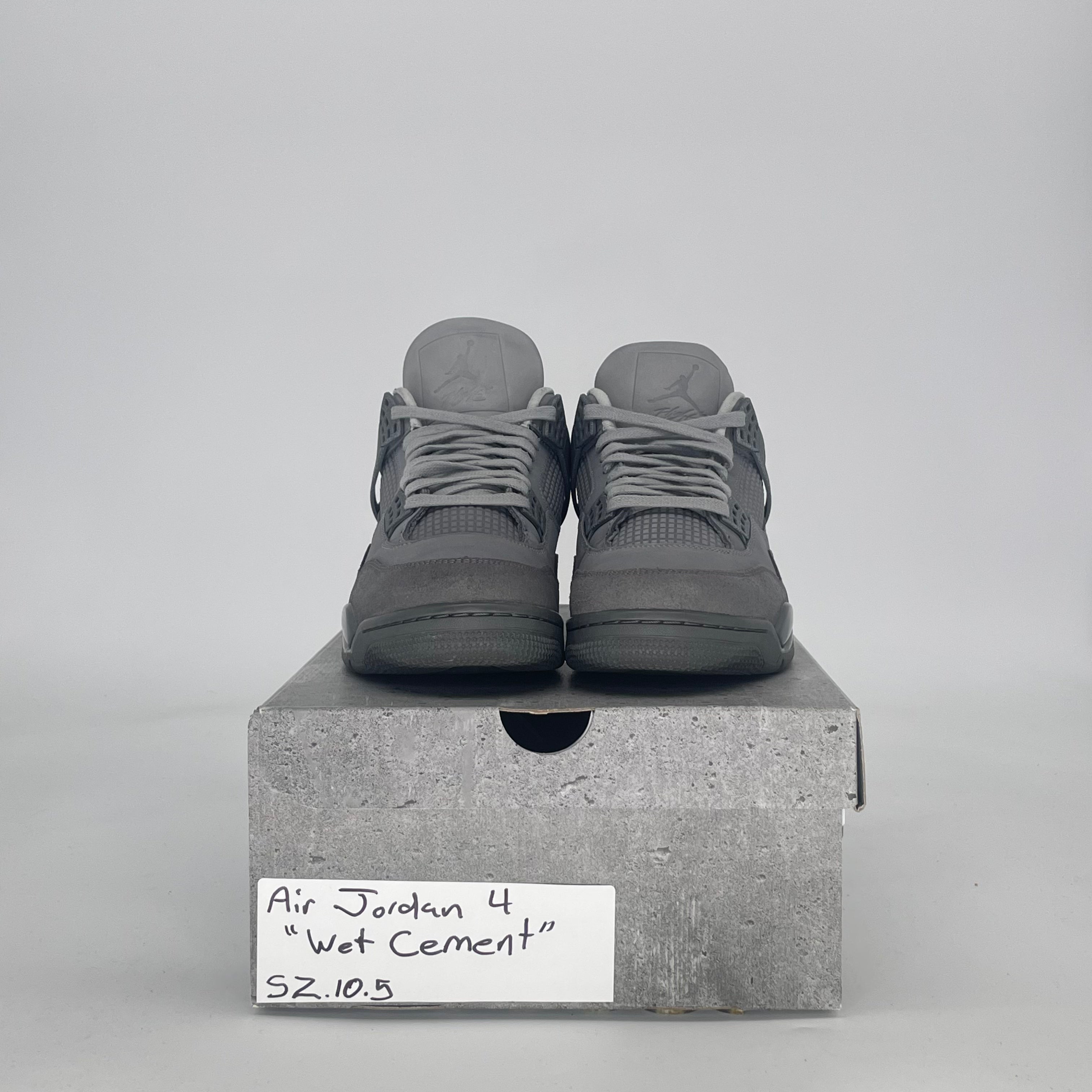 AIR JORDAN 4 PARIS OLYMPICS WET CEMENT FQ7928-001 SIZE 10.5/12W
