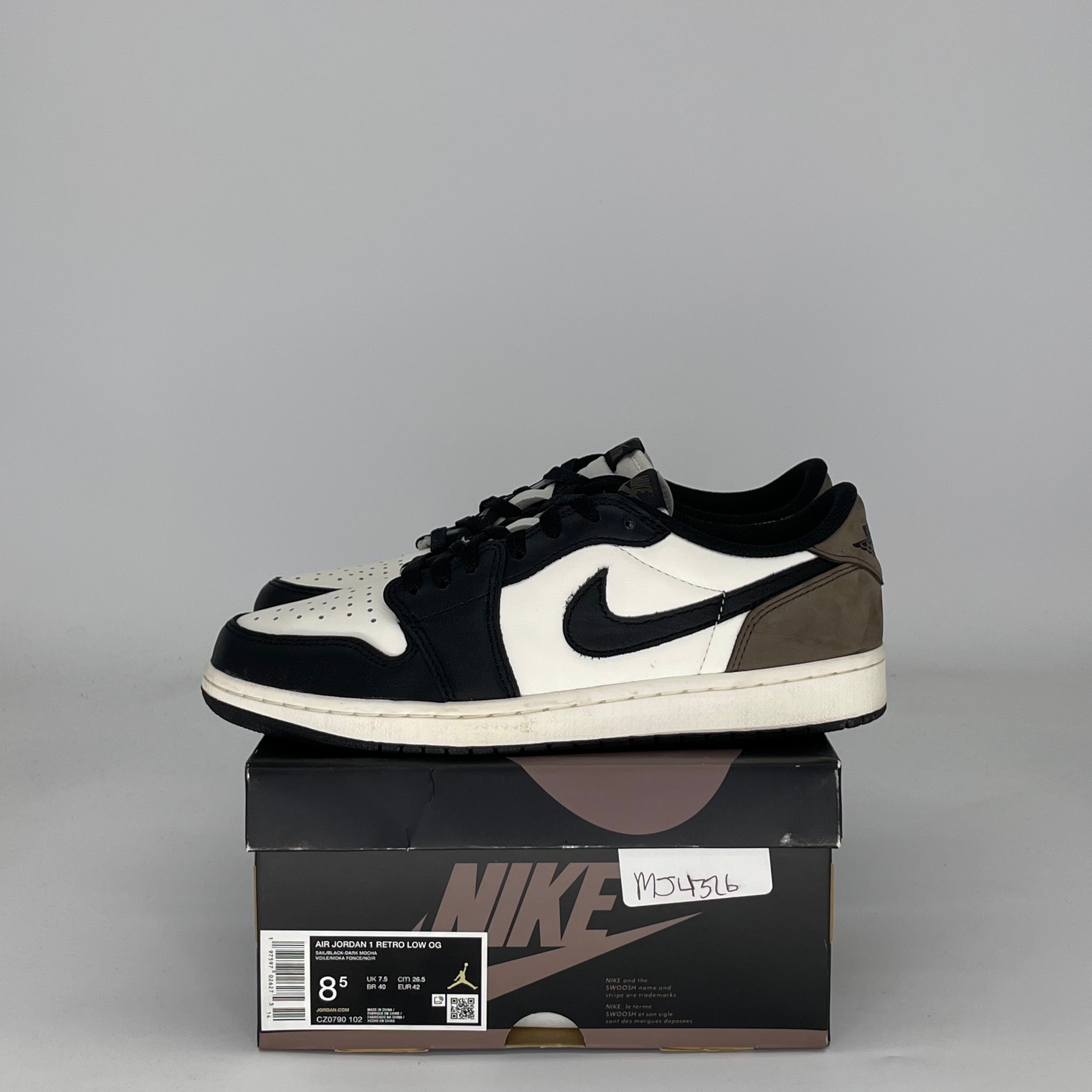 AIR JORDAN 1 LOW MOCHA CZ0790-102 SIZE 8.5/10W