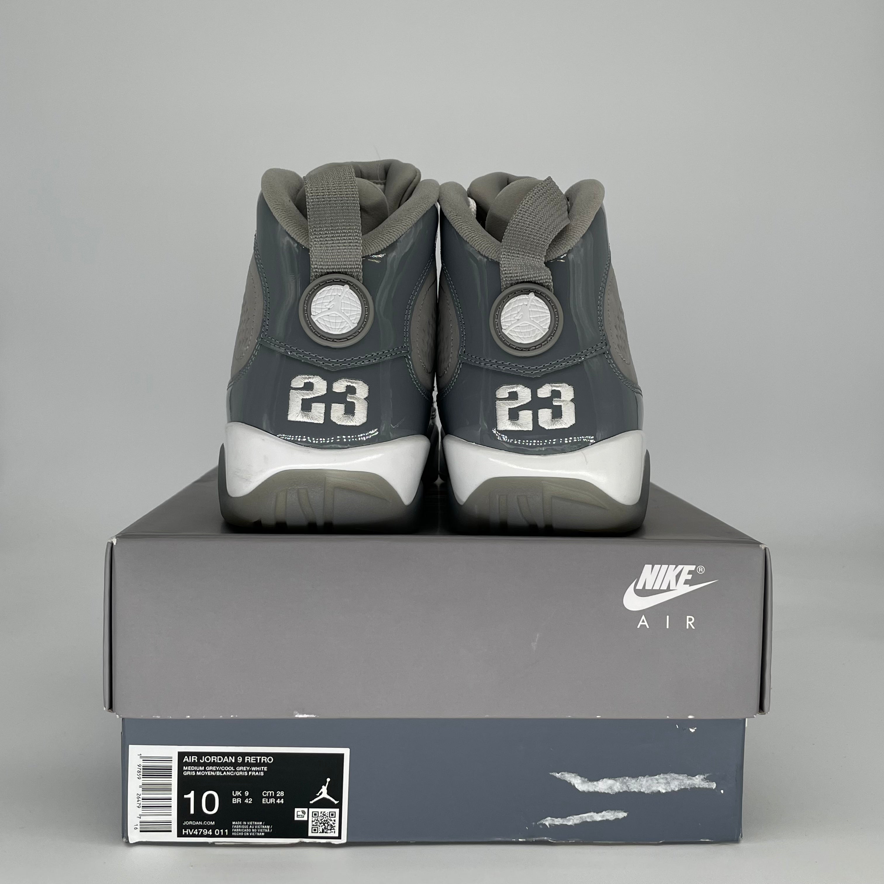 AIR JORDAN 9 COOL GREY HV4794-011 SIZE 10/11.5W