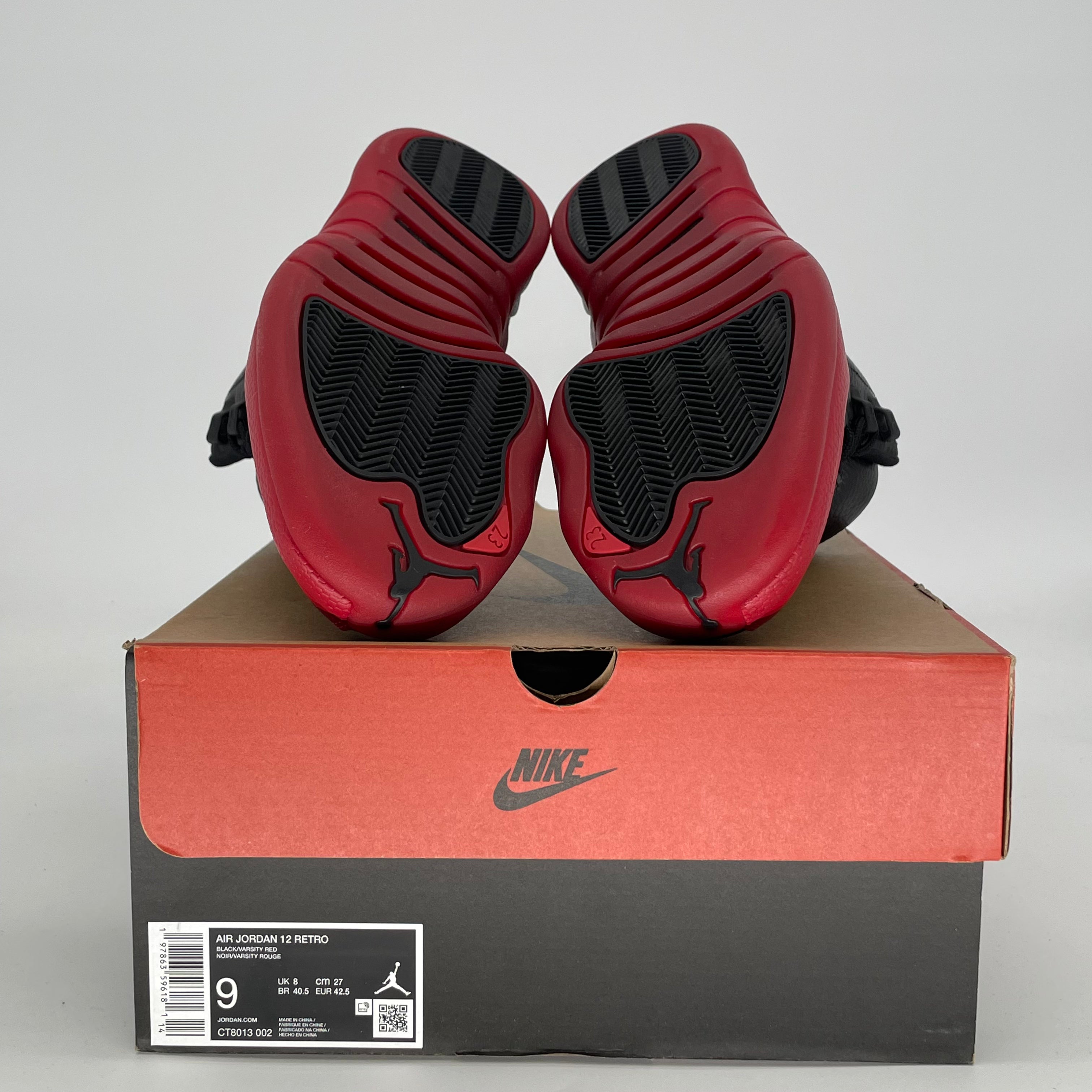 AIR JORDAN 12 FLU GAME CT8013-002 SIZE 9/10.5W