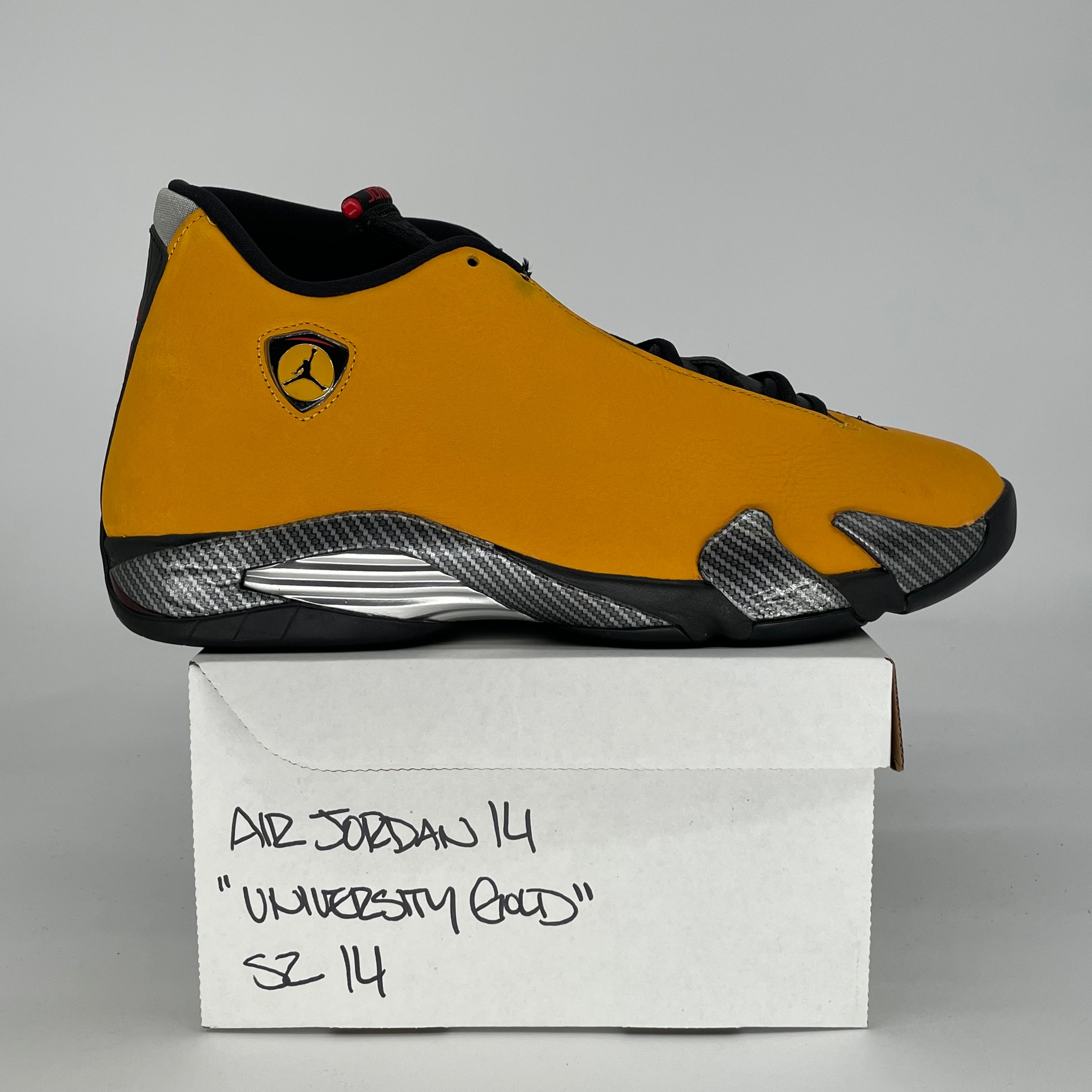 AIR JORDAN 14 UNIVERSITY GOLD BQ3685-706 SIZE 14/15.5W