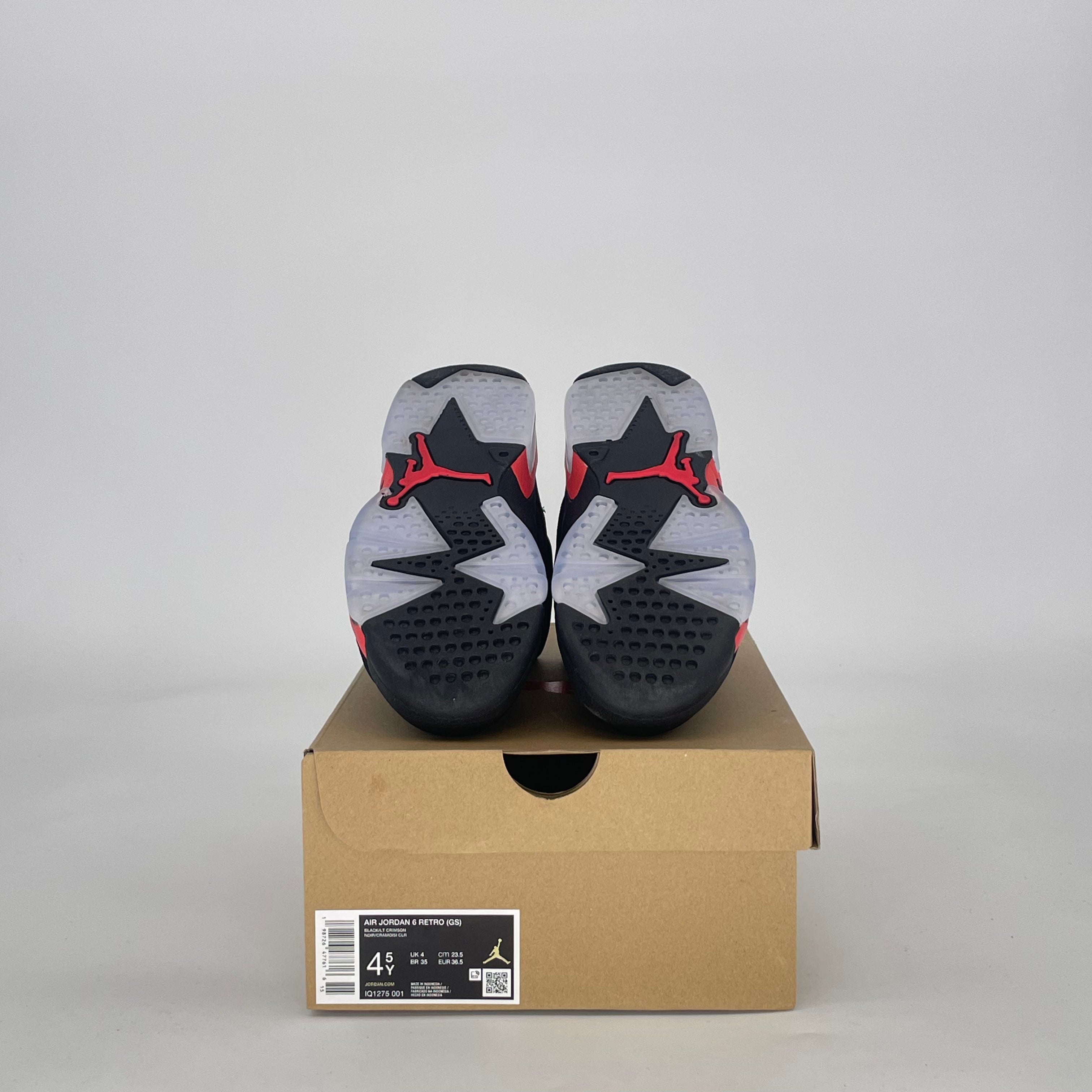 AIR JORDAN 6 INFRARED SALESMAN IQ1275-001 SIZE 4.5/6W GS