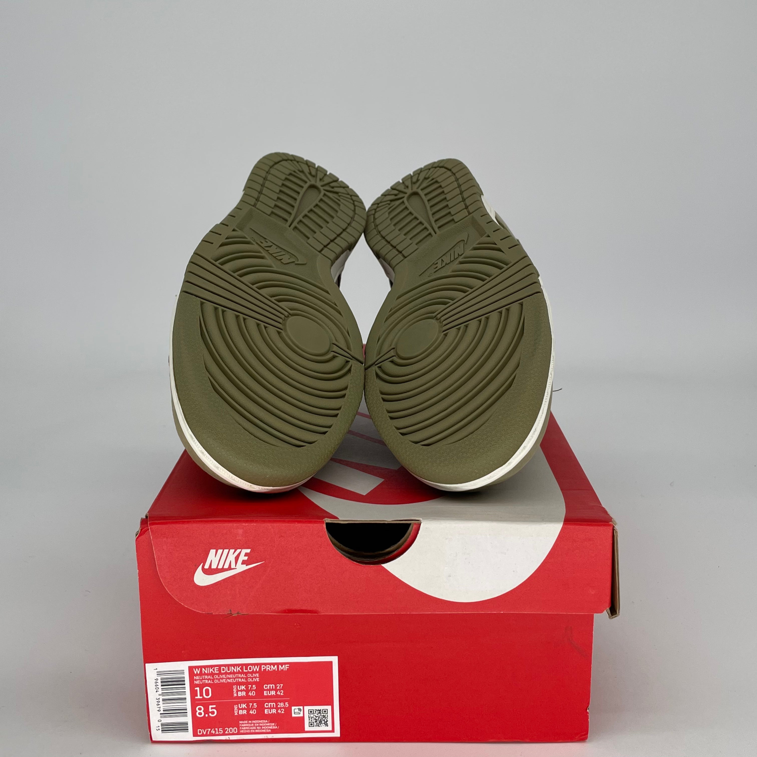NIKE DUNK LOW NEUTRAL OLIVE W DV7415-200 SIZE 8.5/10W