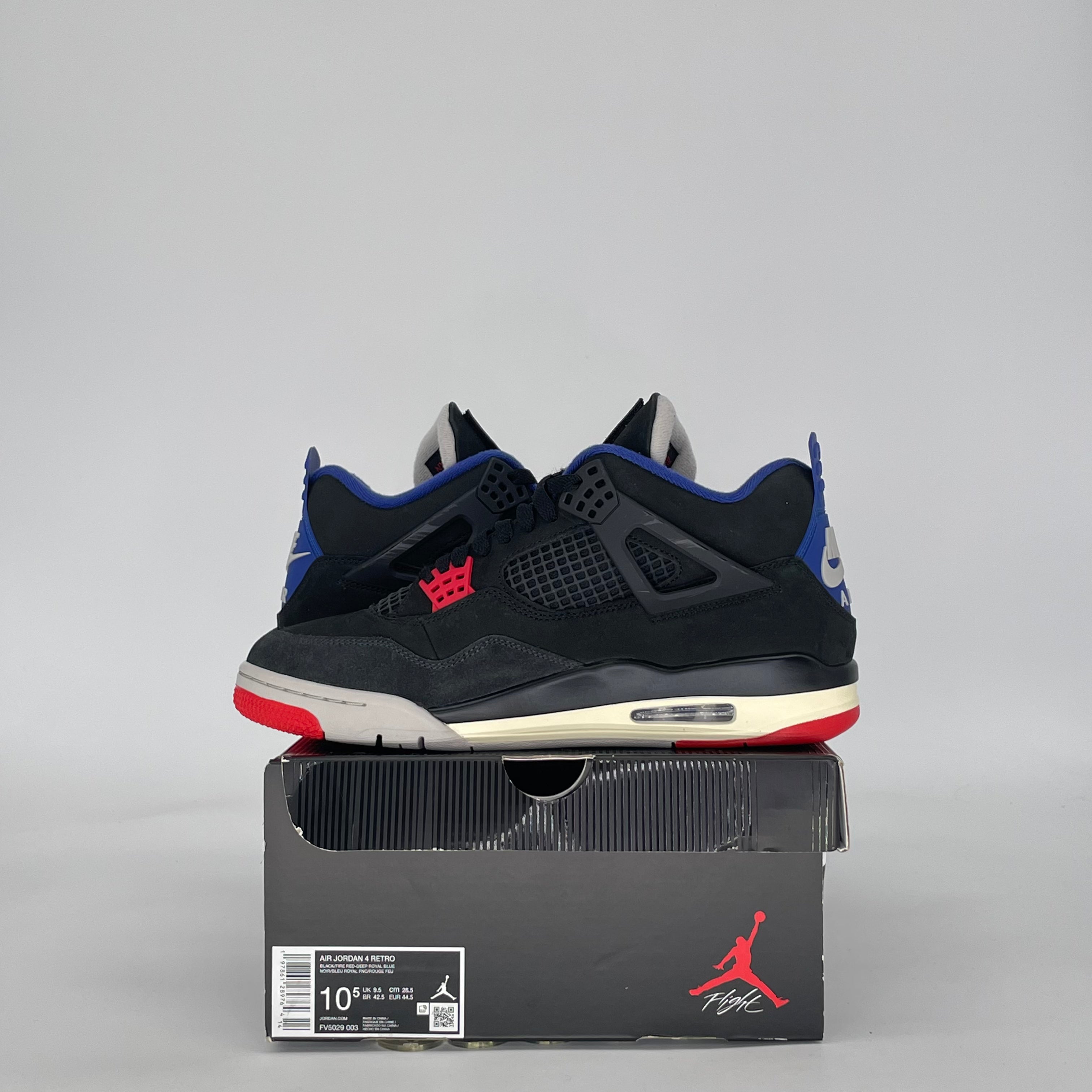 AIR JORDAN 4 RARE AIR (WHITE LETTERING) FV5029-003 SIZE 10.5/12W