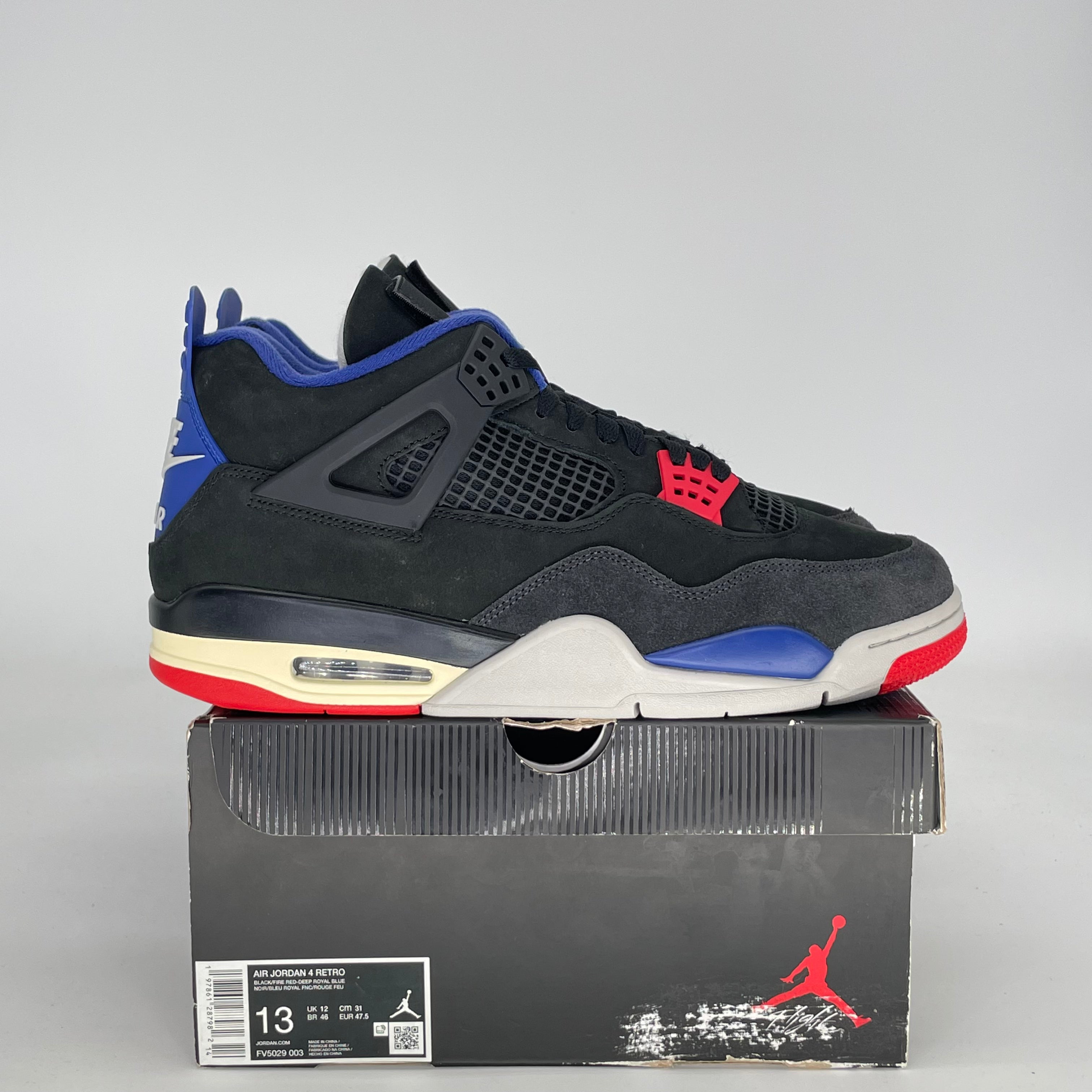 AIR JORDAN 4 RARE AIR (WHITE LETTERING) FV5029-003 SIZE 13/14.5W