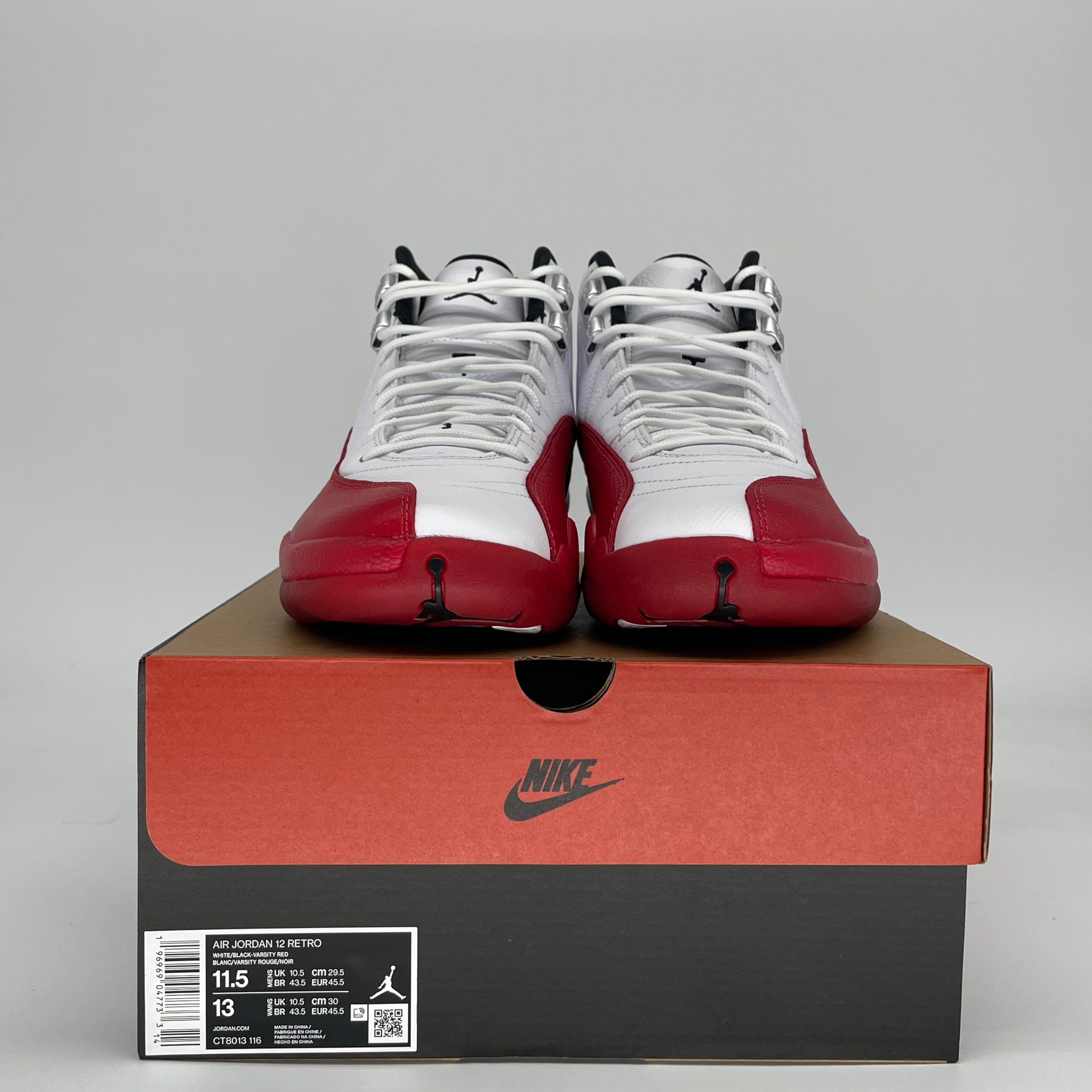 AIR JORDAN 12 CHERRY CT8013-116 SIZE 11.5/13W
