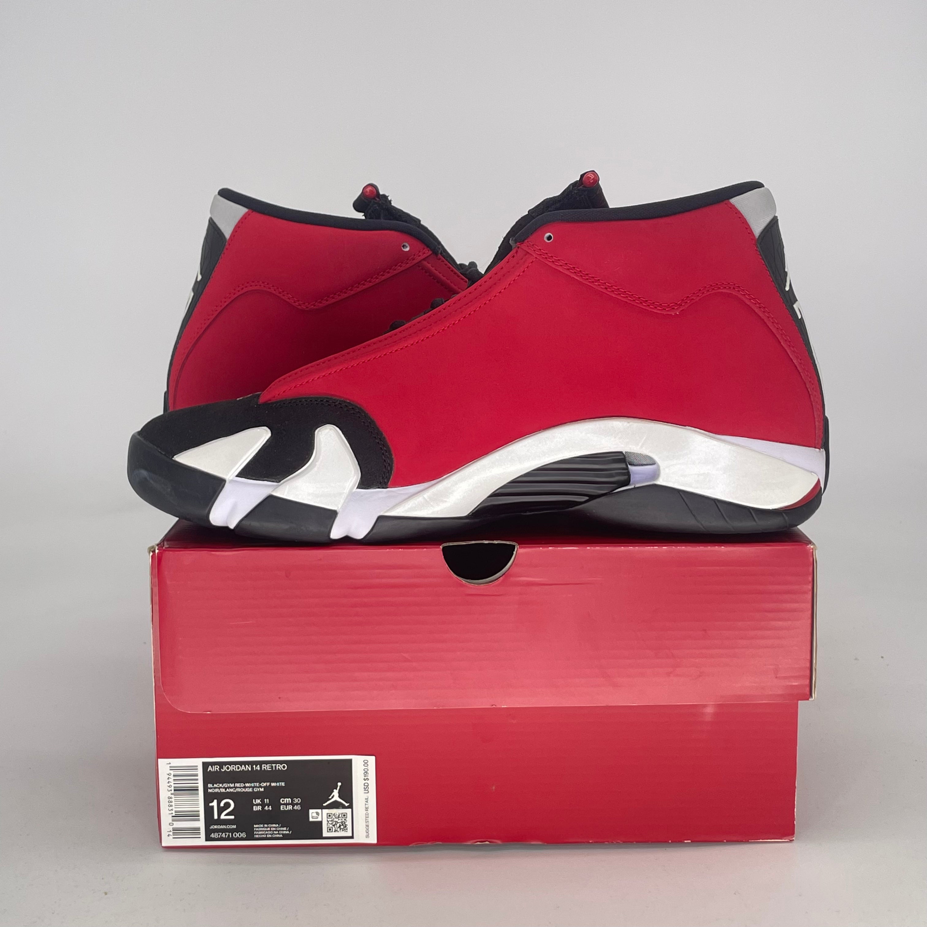 AIR JORDAN 14 GYM RED TORO 487471-006 SIZE 12/13.5W