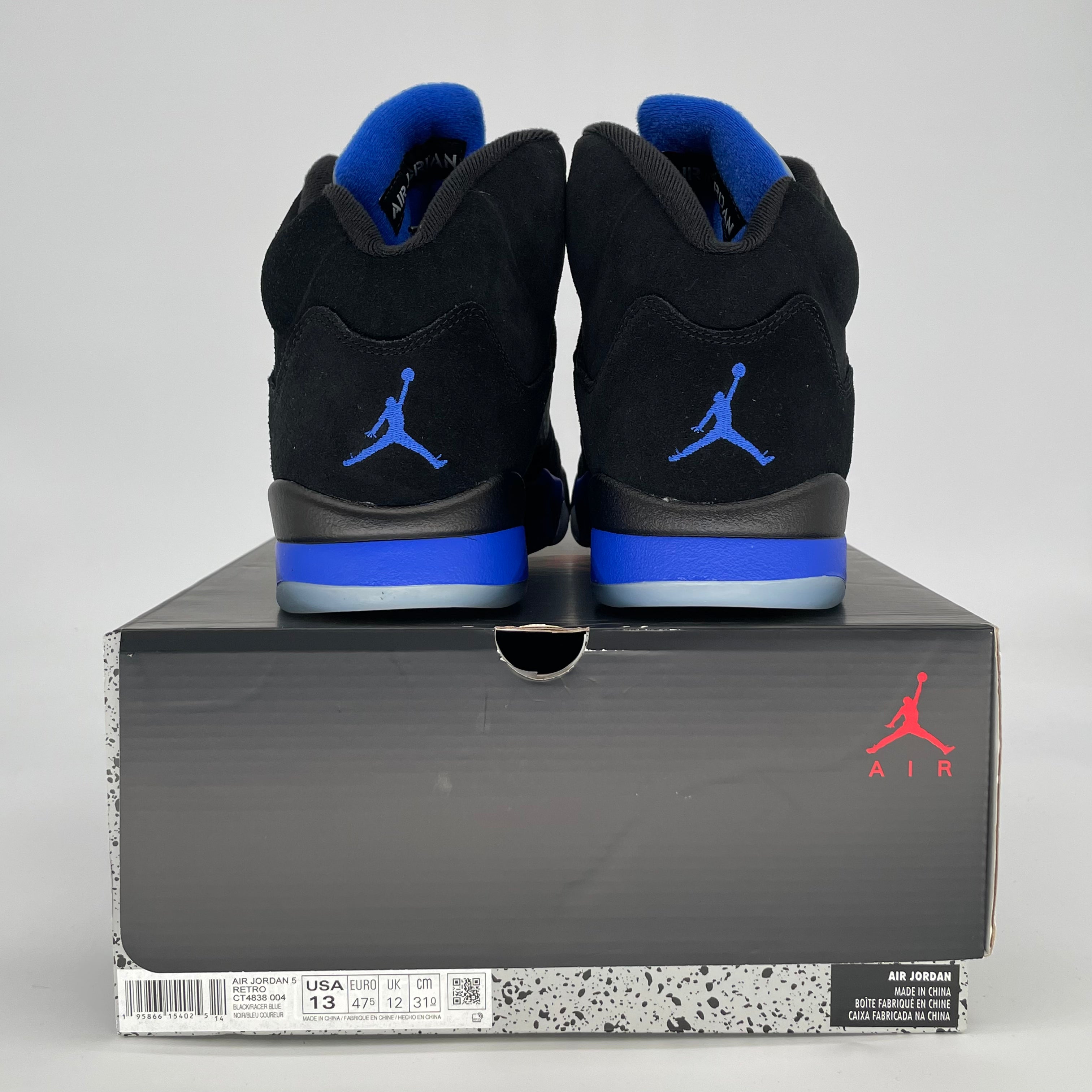 AIR JORDAN 5 RACER BLUE CT4838-004 SIZE 13/14.5W