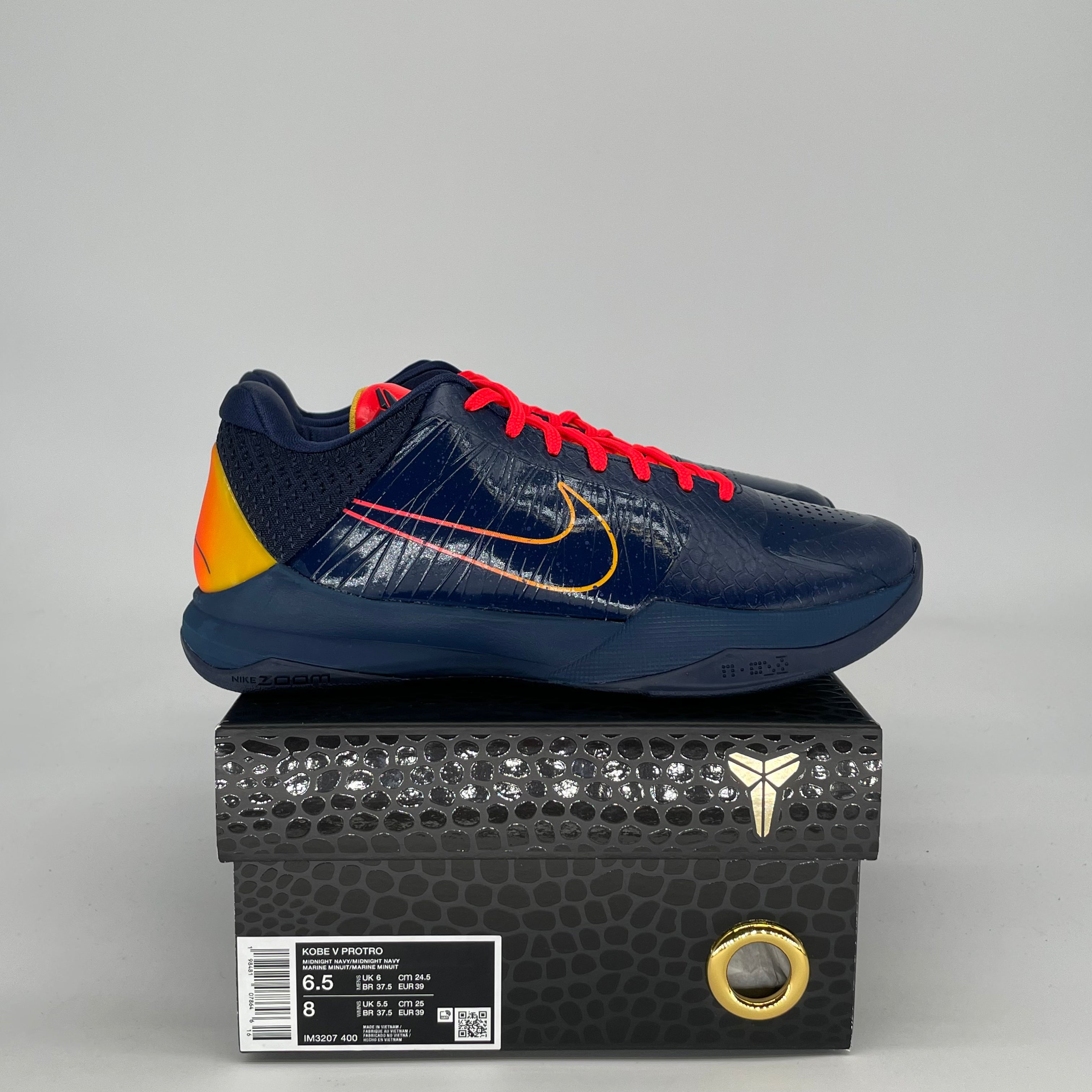 NIKE KOBE 5 PROTRO CAITLIN CLARK INDIANA FEVER IM3207-400 SIZE 6.5/8W
