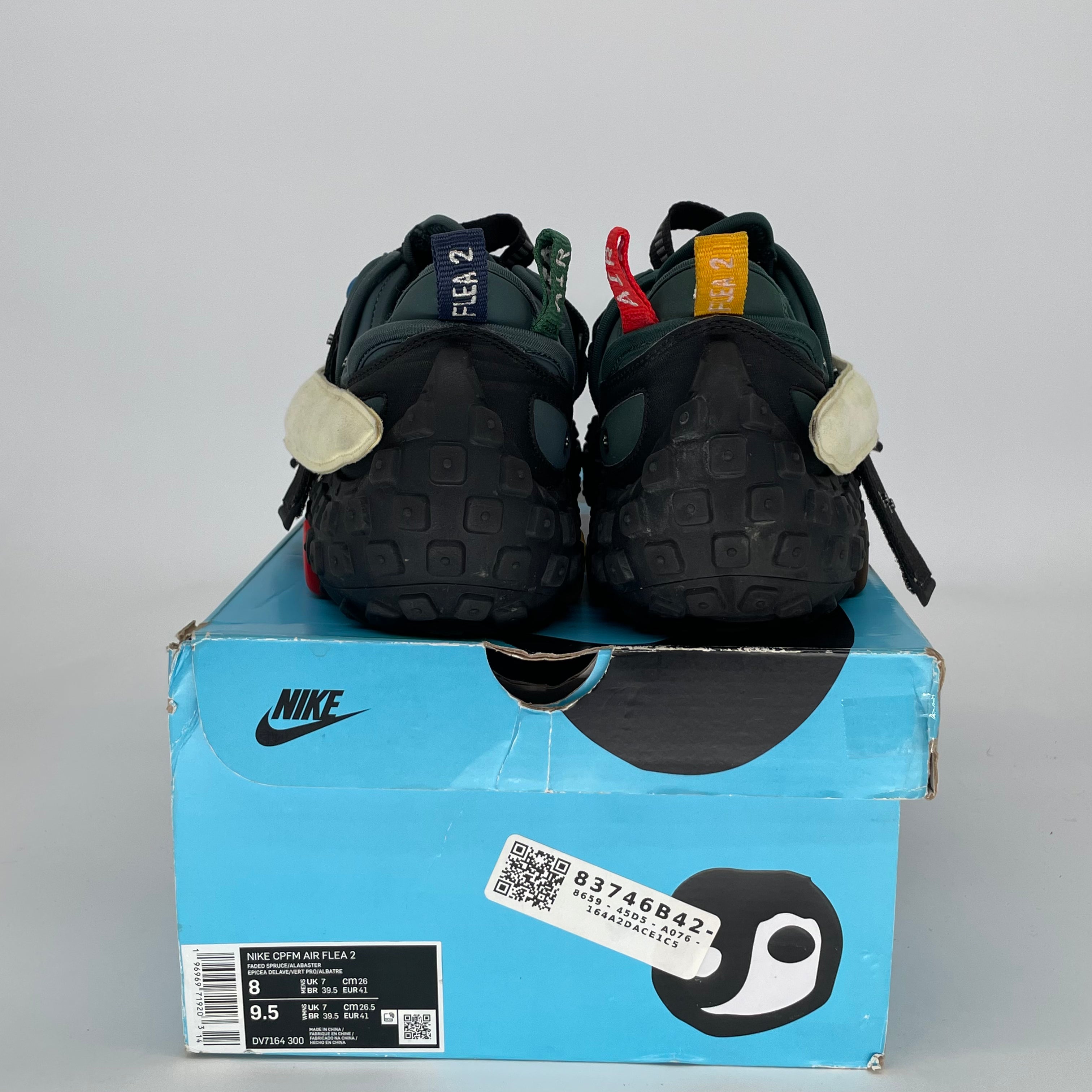 NIKE CPFM AIR FLEA 2 FADED SPRUCE DV7164-300 SIZE 8/9.5W