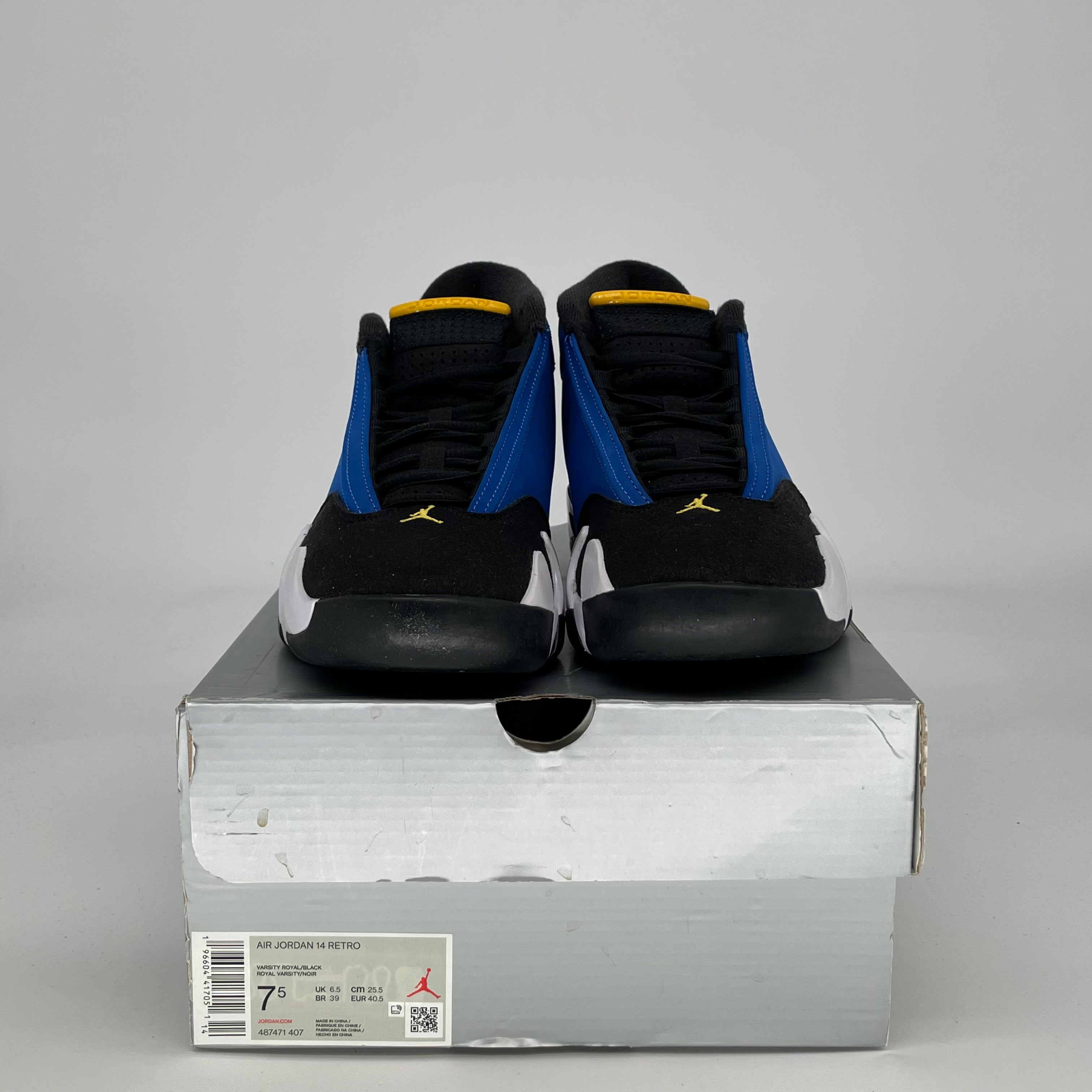 AIR JORDAN 14 LANEY 487471-407 SIZE 7.5/9W