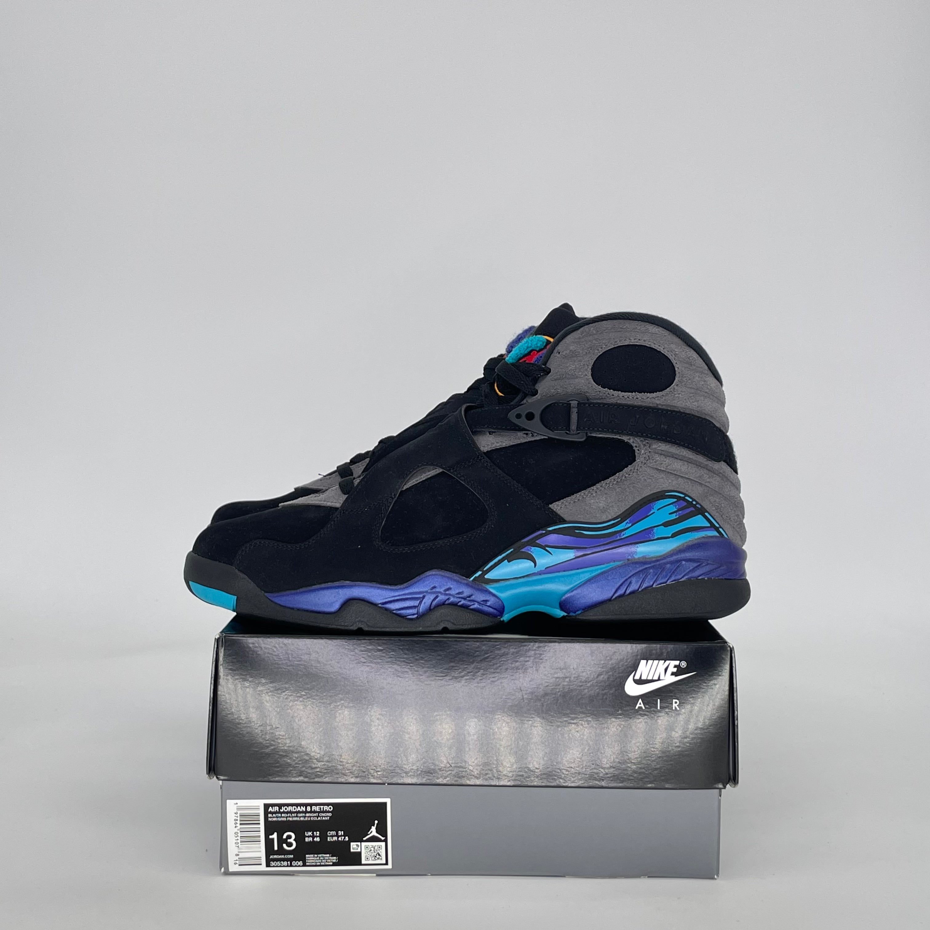 AIR JORDAN 8 AQUA 305381-006 SIZE 13/14.5W