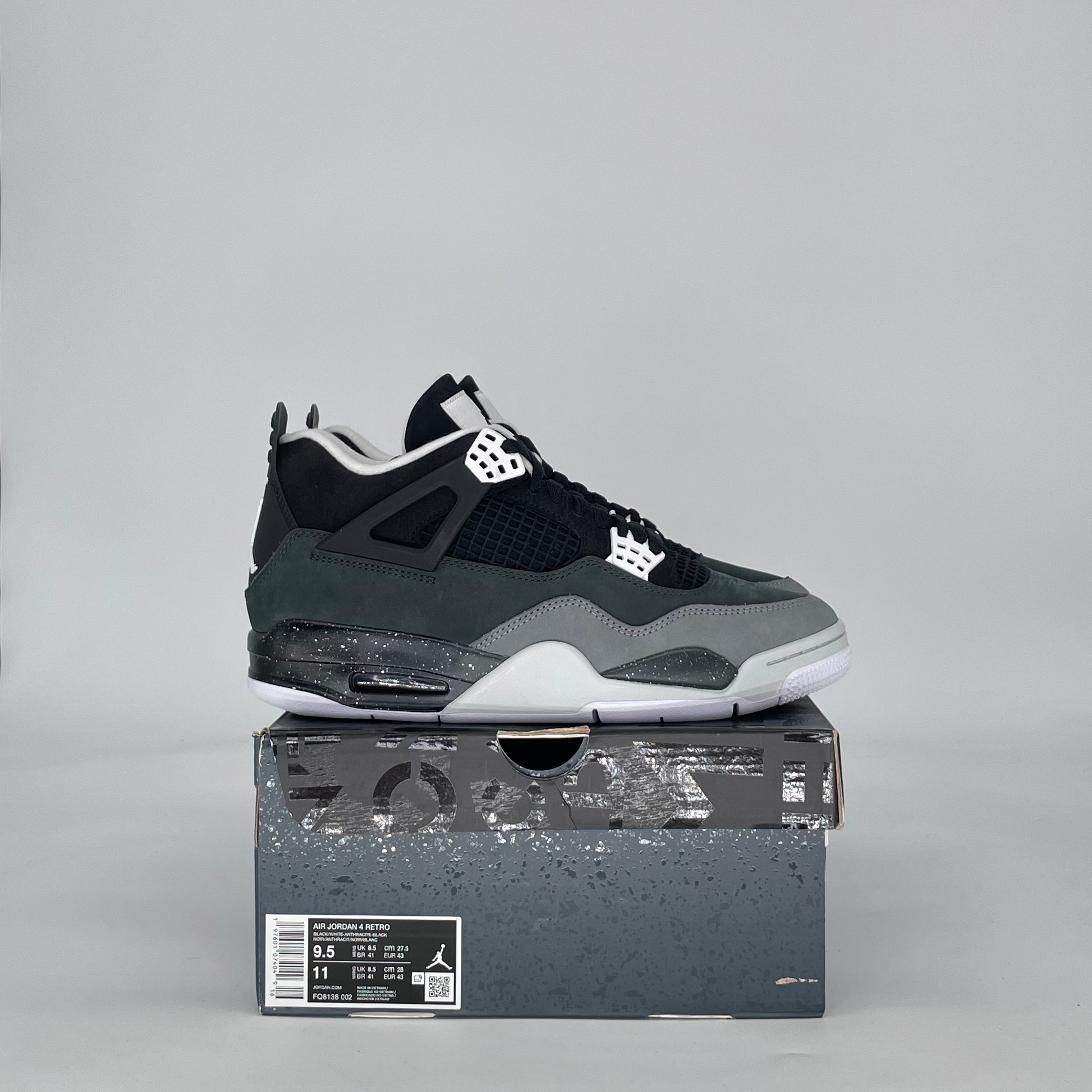 AIR JORDAN 4 FEAR (2024) FQ8138-002 SIZE 9.5/11W