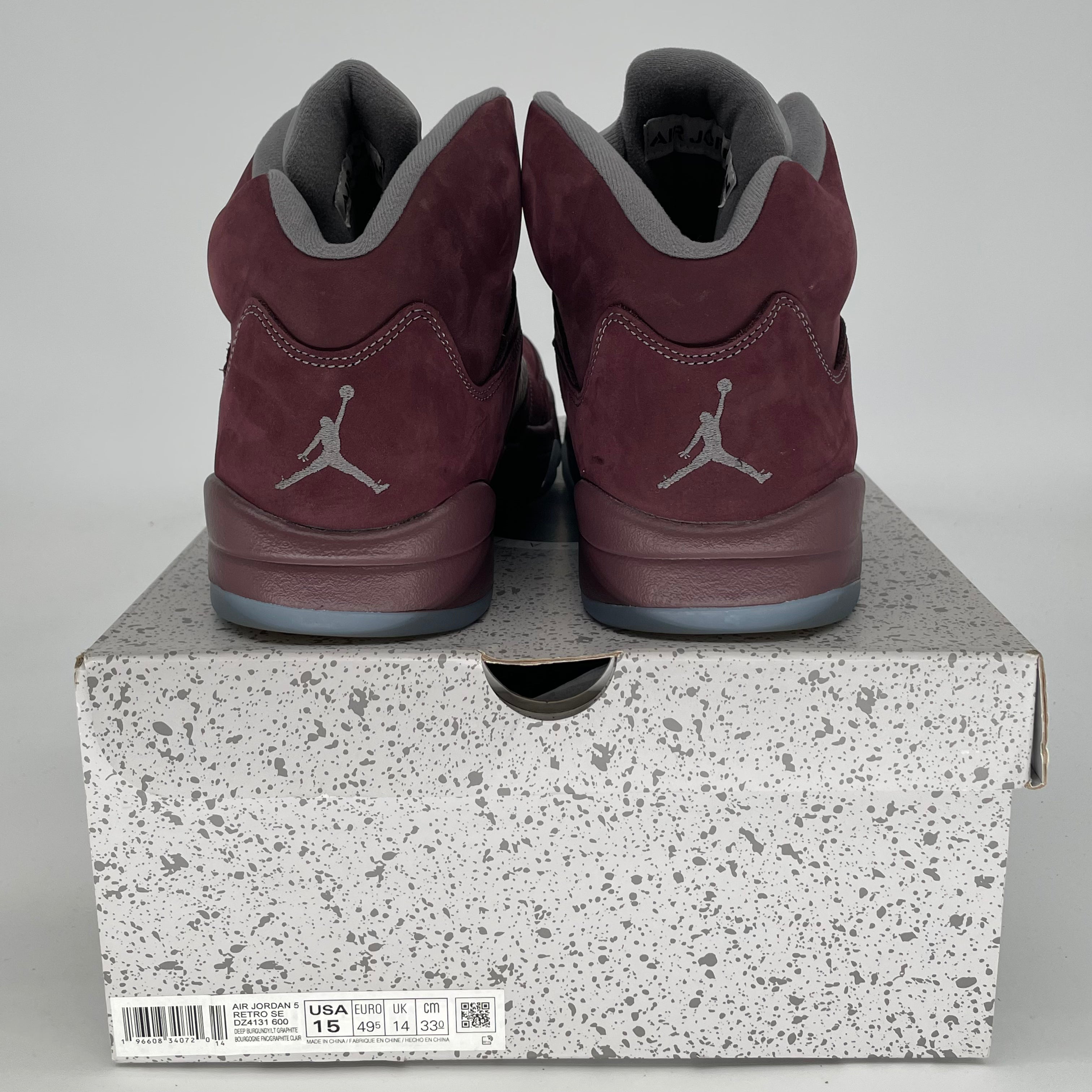 AIR JORDAN 5 BURGUNDY SIZE 15/16.5W DZ4131-600