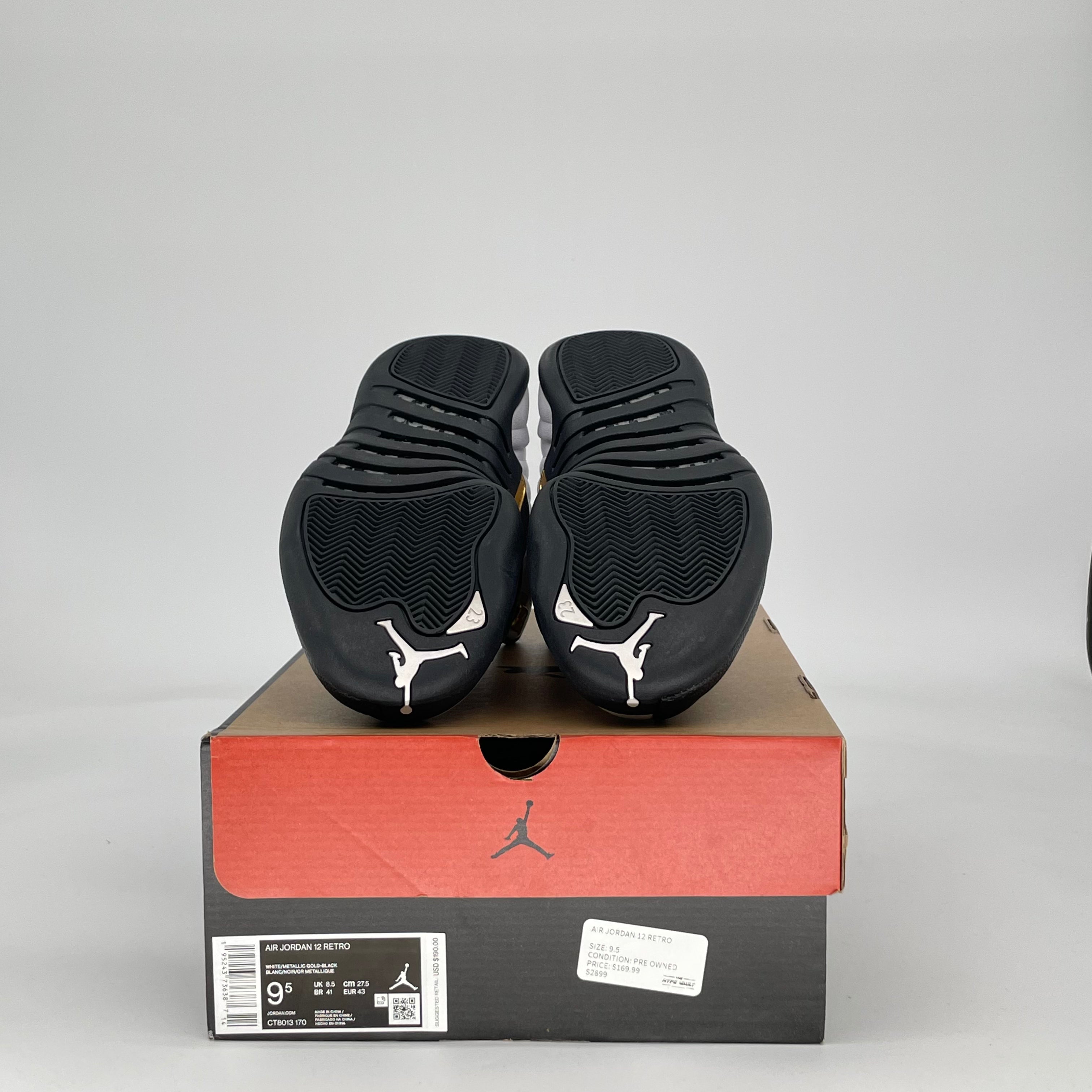 AIR JORDAN 12 ROYALTY TAXI CT8013-170 SIZE 9.5/11W