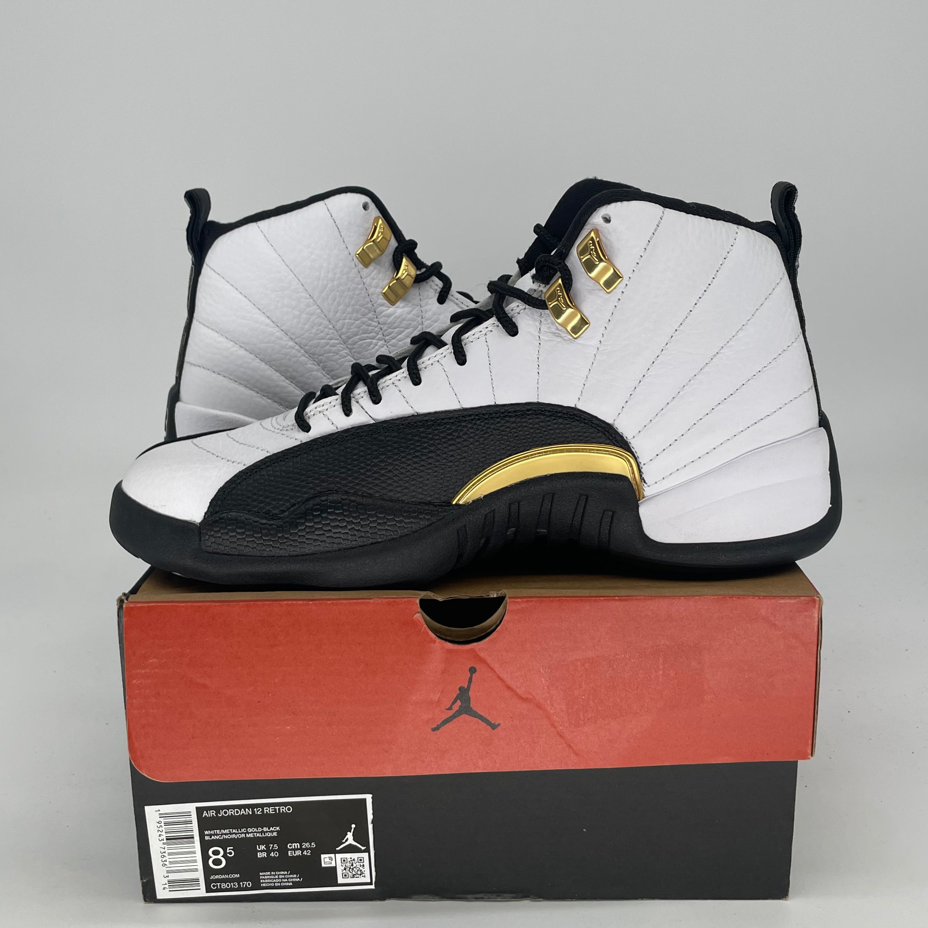 AIR JORDAN 12 ROYALTY TAXI CT8013-170 SIZE 8.5/10W