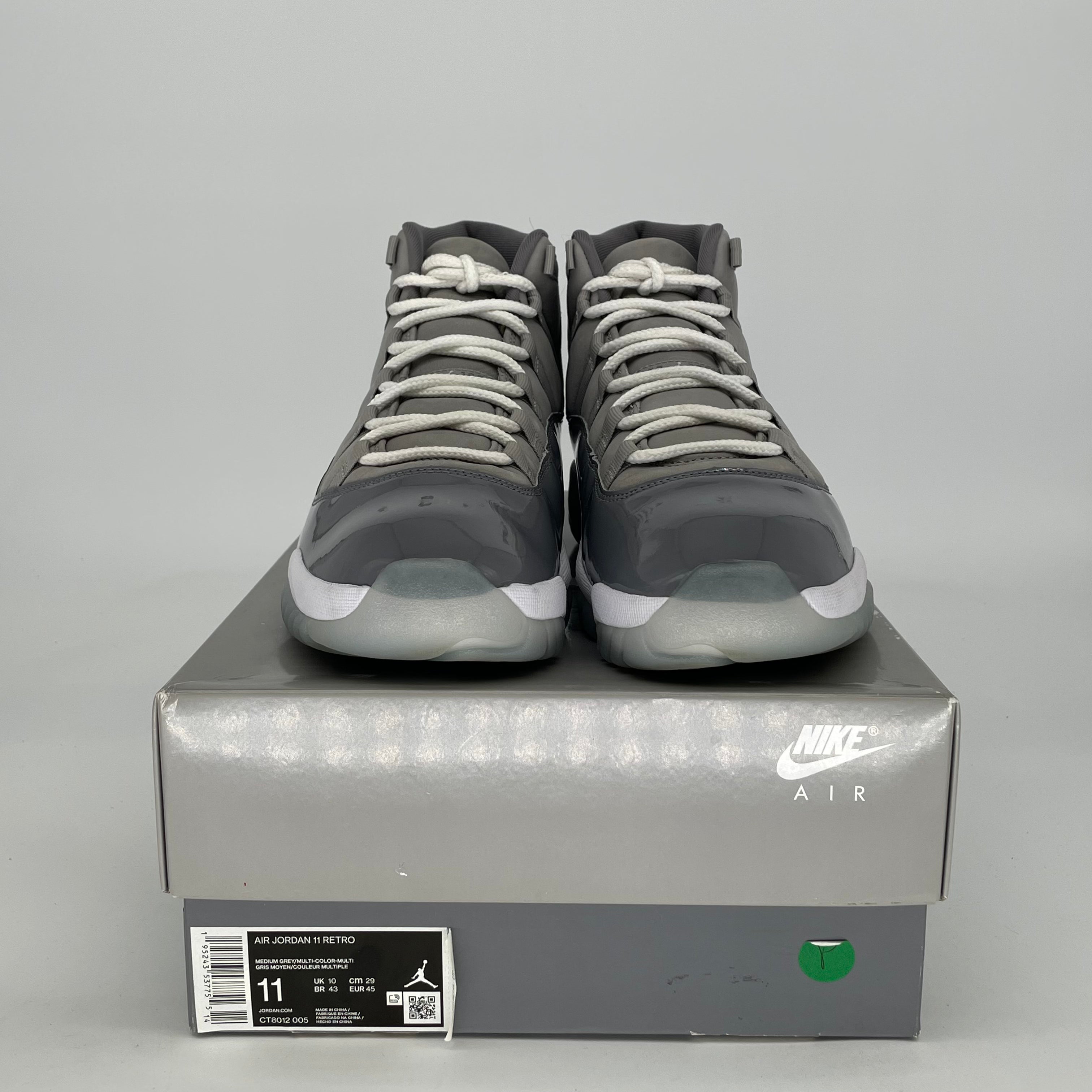 AIR JORDAN 11 COOL GREY CT8012-005 SIZE 11/12.5W