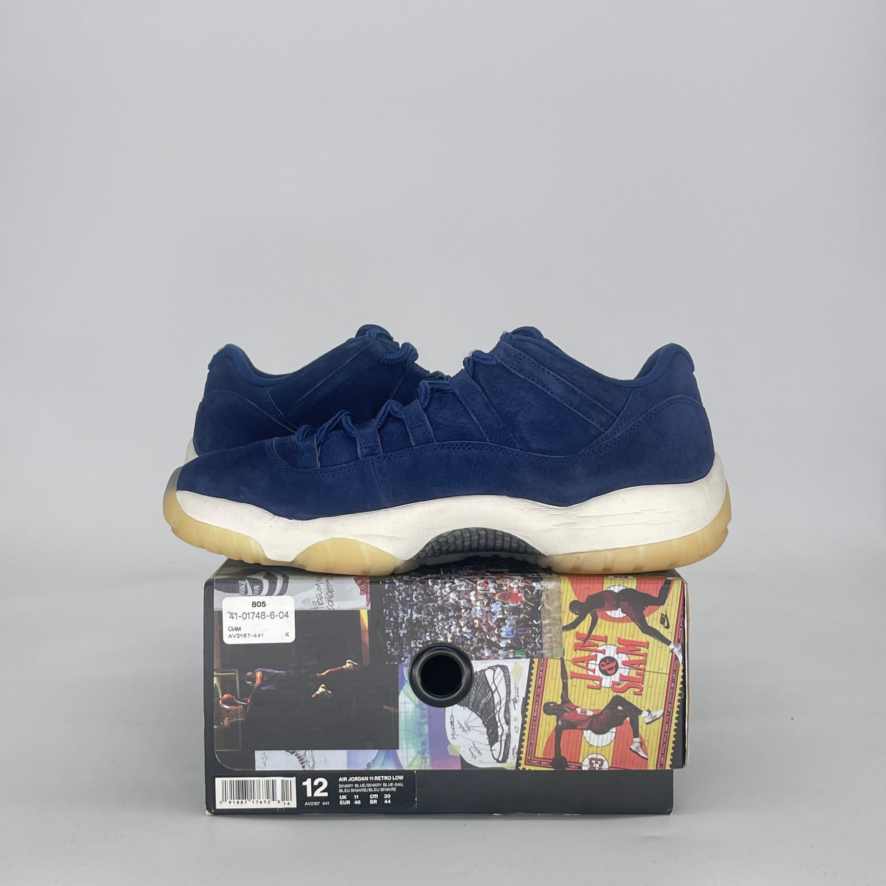 AIR JORDAN 11 LOW DEREK JETER RE2PECT AV2187-441 SIZE 12/13.5W