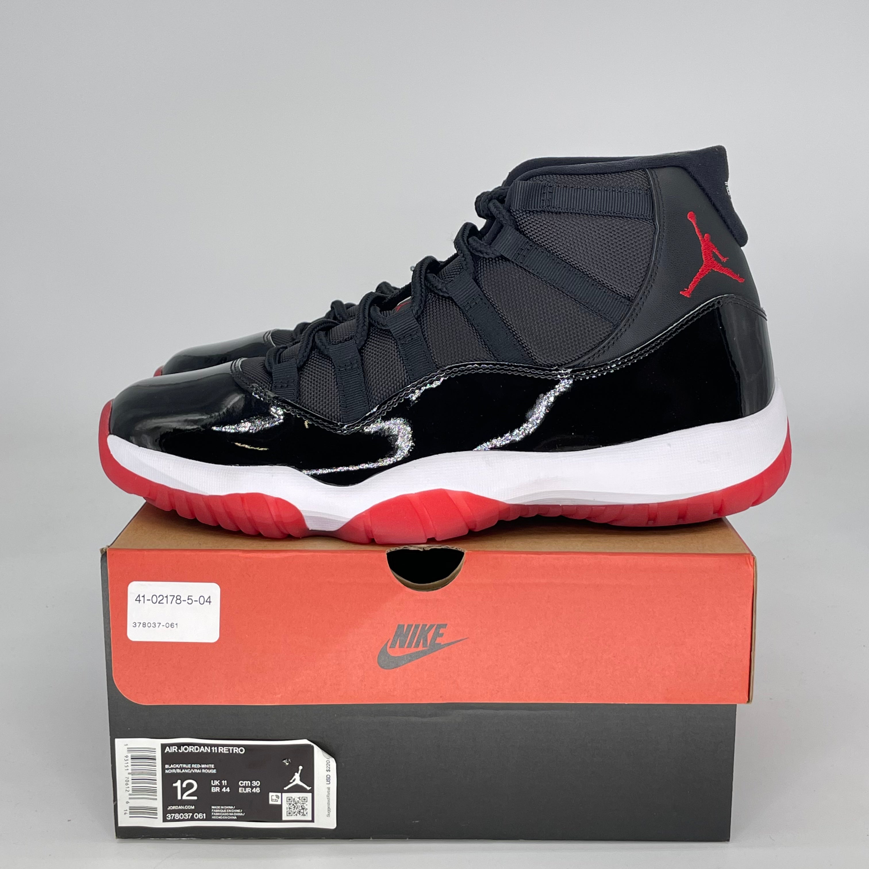 Air Jordan 11 Playoffs Bred (2019) Size 12/13.5W - Deadstock 