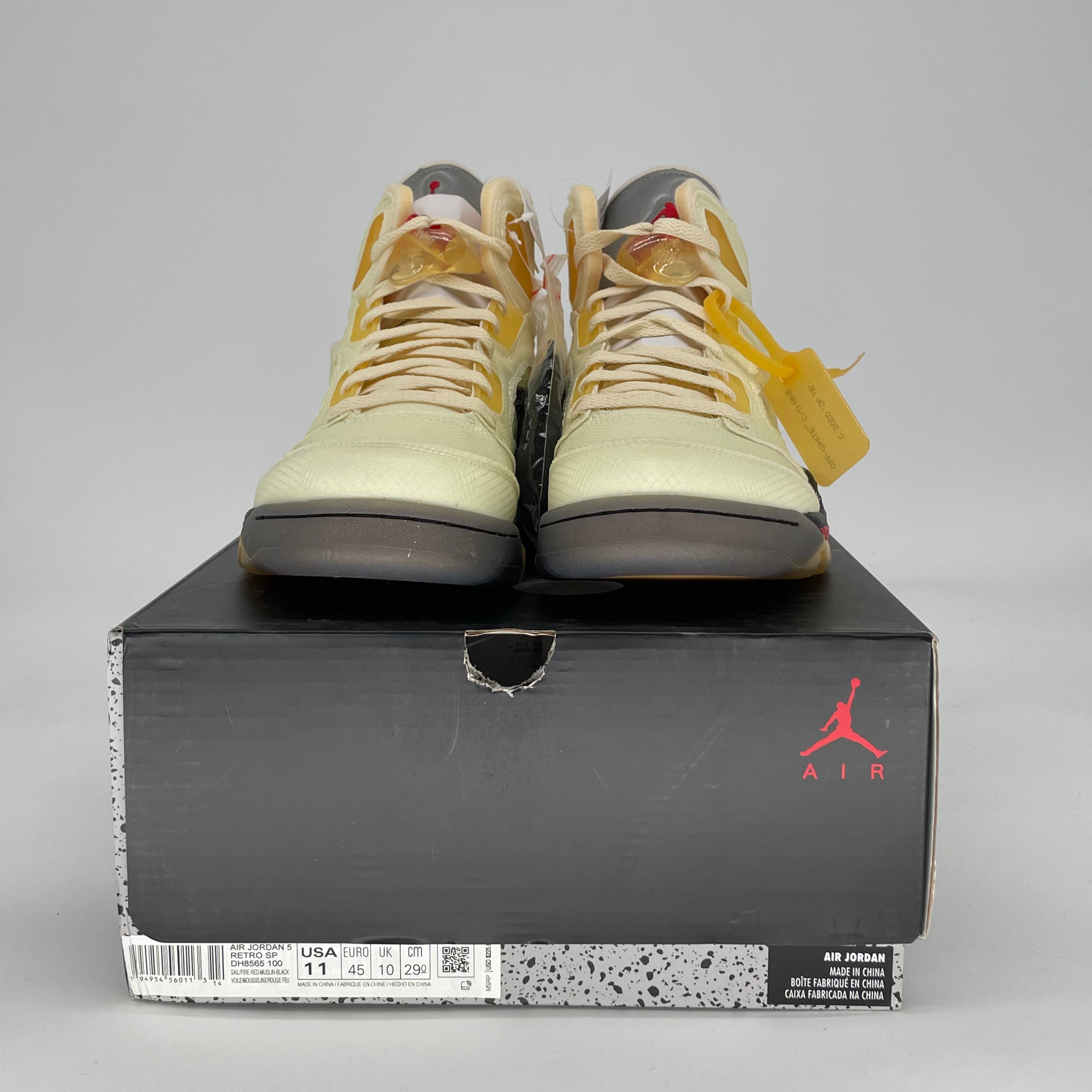 OFF WHITE X AIR JORDAN 5 SAIL DH8565-100 SIZE 11/12.5W