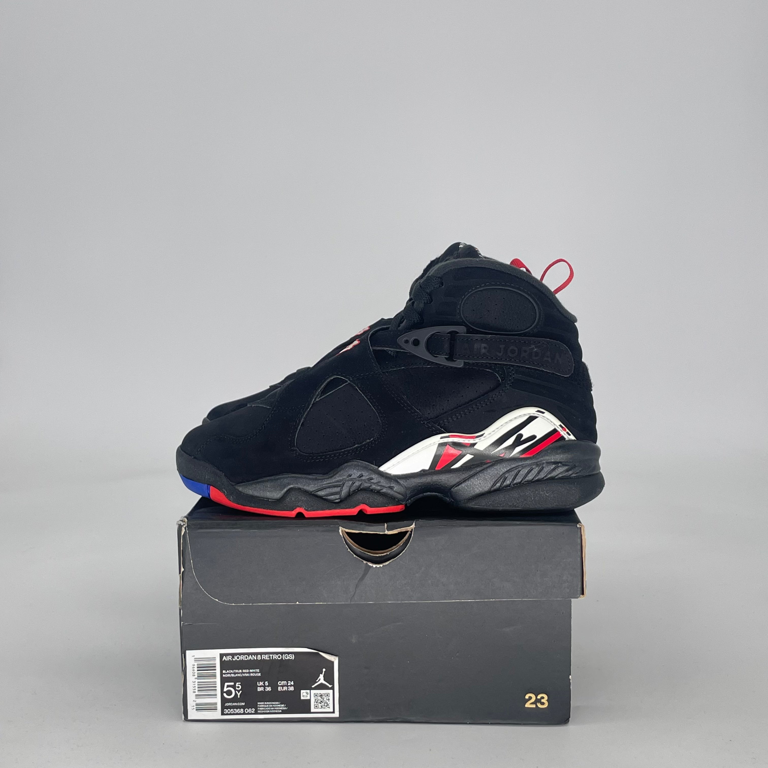 AIR JORDAN 8 PLAYOFFS (2023) 305381-062 SIZE 5.5/7W GS