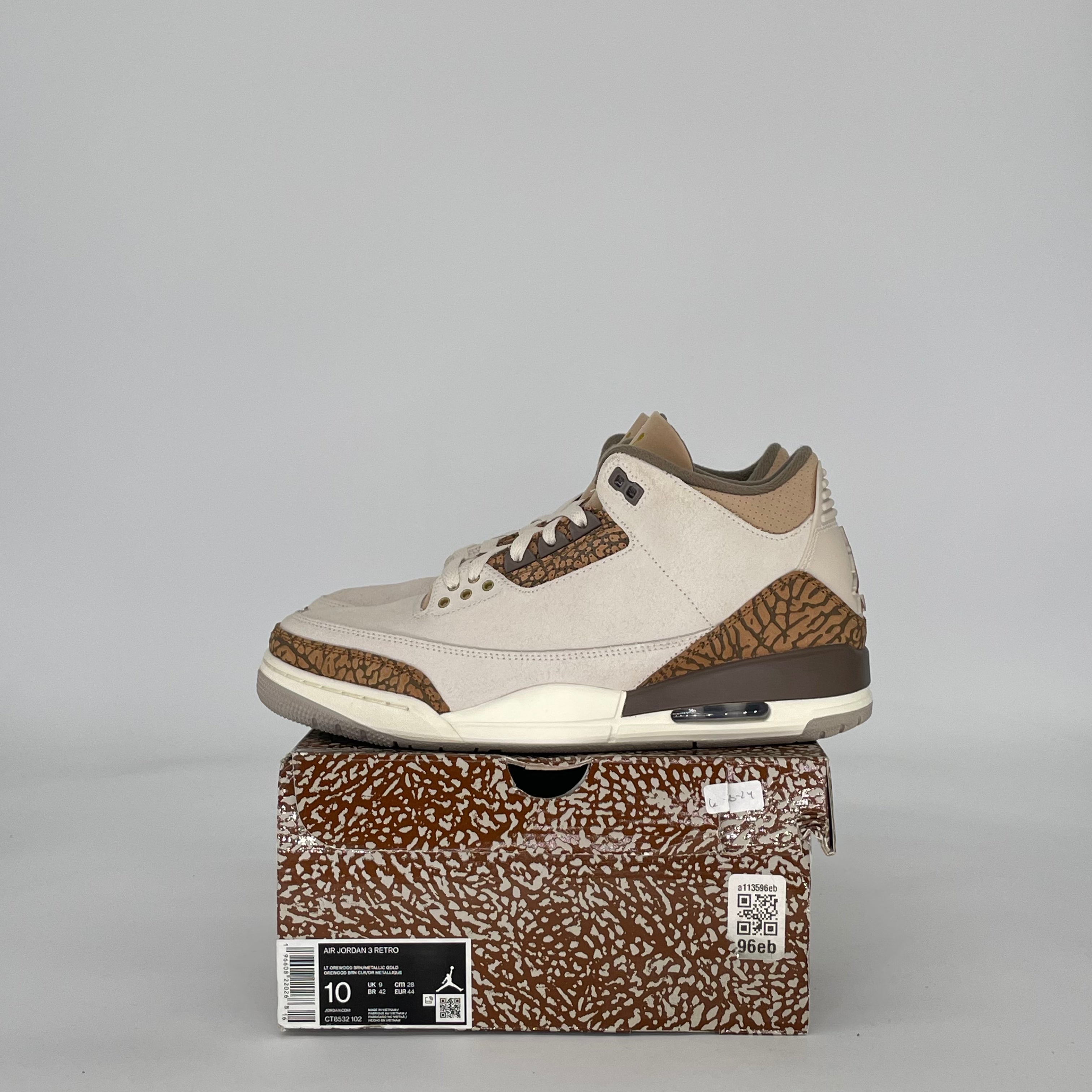 AIR JORDAN 3 PALOMINO CT8532-102 SIZE 10/11.5W
