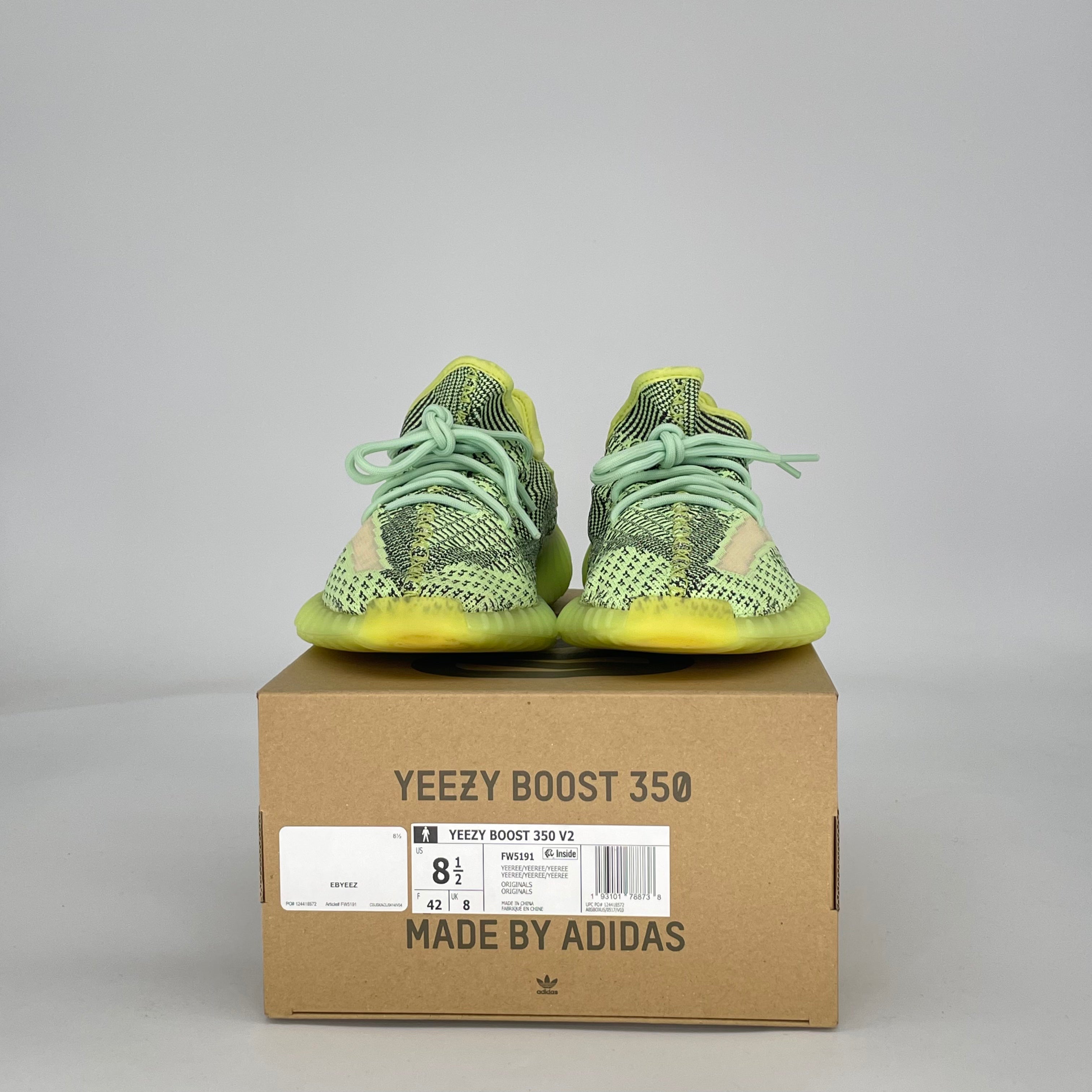 ADIDAS YEEZY BOOST 350 V2 YEEZREEL (NON-REFLECTIVE) FW5191 SIZE 8.5/10W