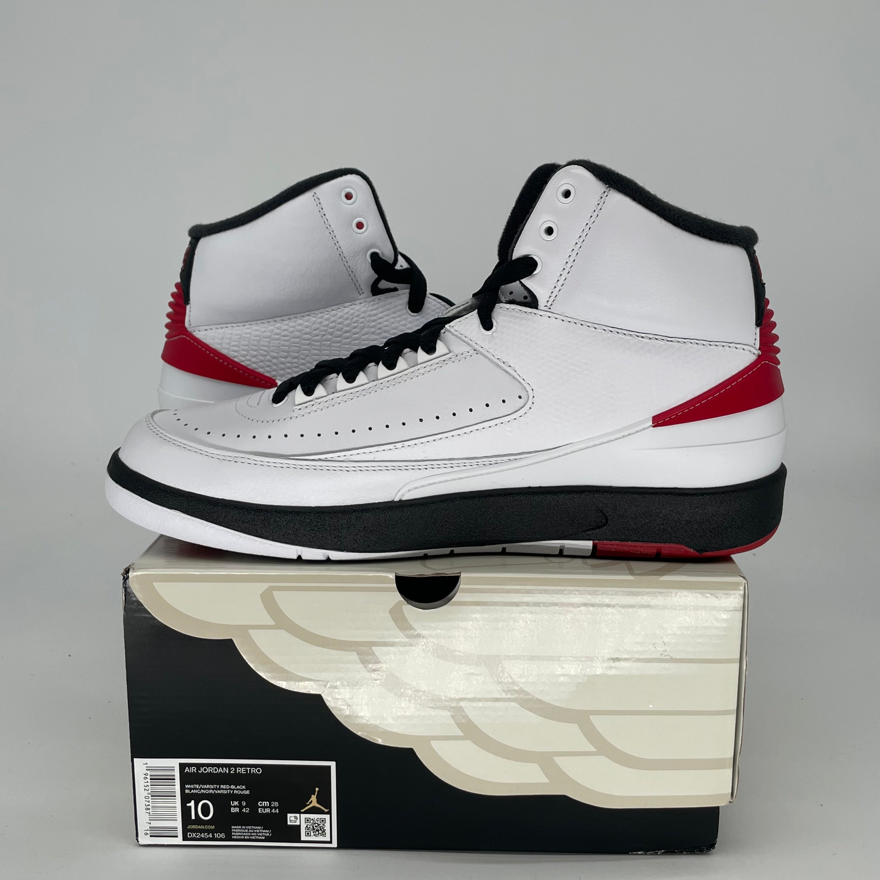 AIR JORDAN 2 CHICAGO DX2454-106 SIZE 10/11.5W