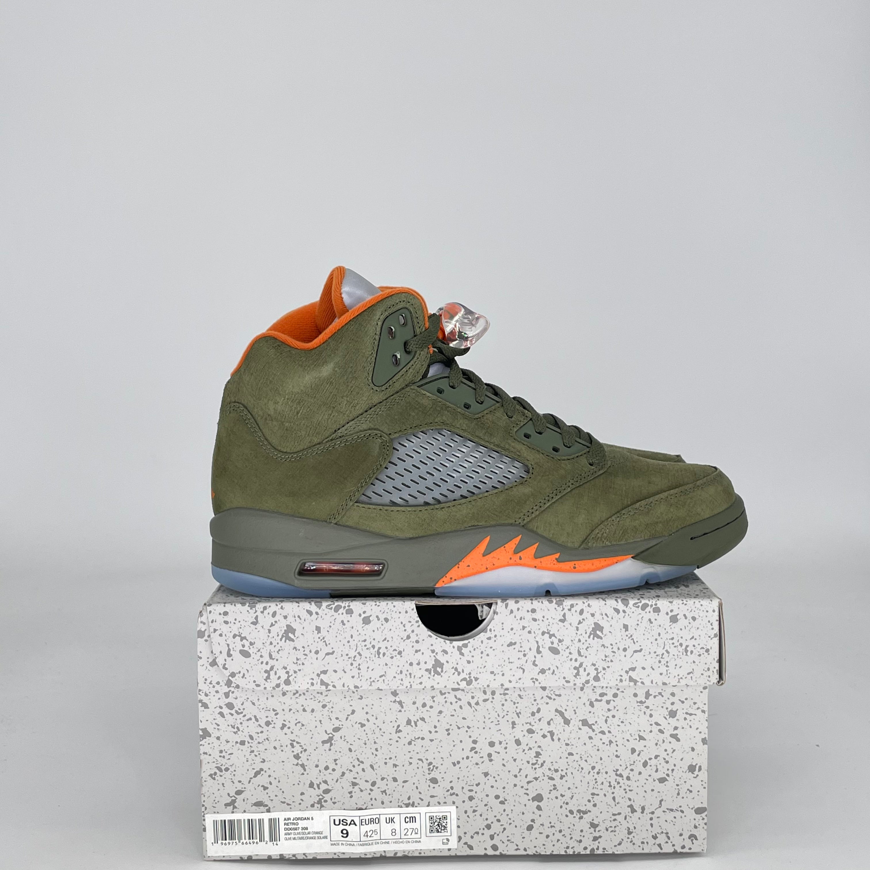 AIR JORDAN 5 OLIVE (2024) DD0587-308 SIZE 9/10.5W