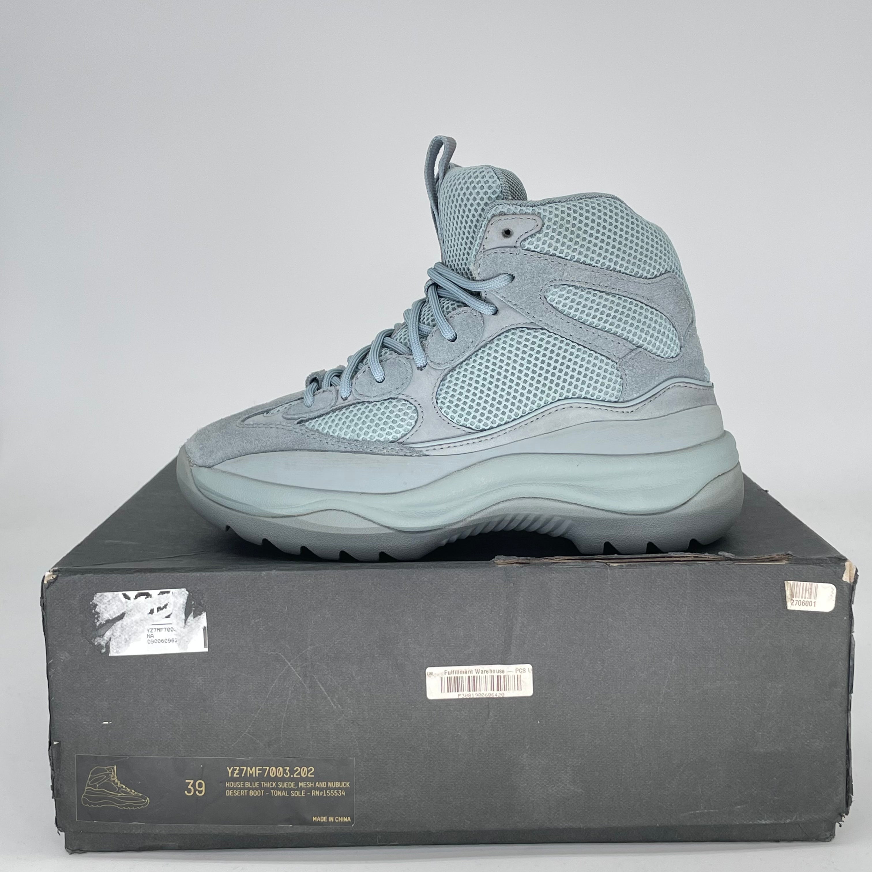 ADIDAS YEEZY DESERT BOOT SEASON 7 HOUSE BLUE YZ7MF7003-202 SIZE 6.5/8W