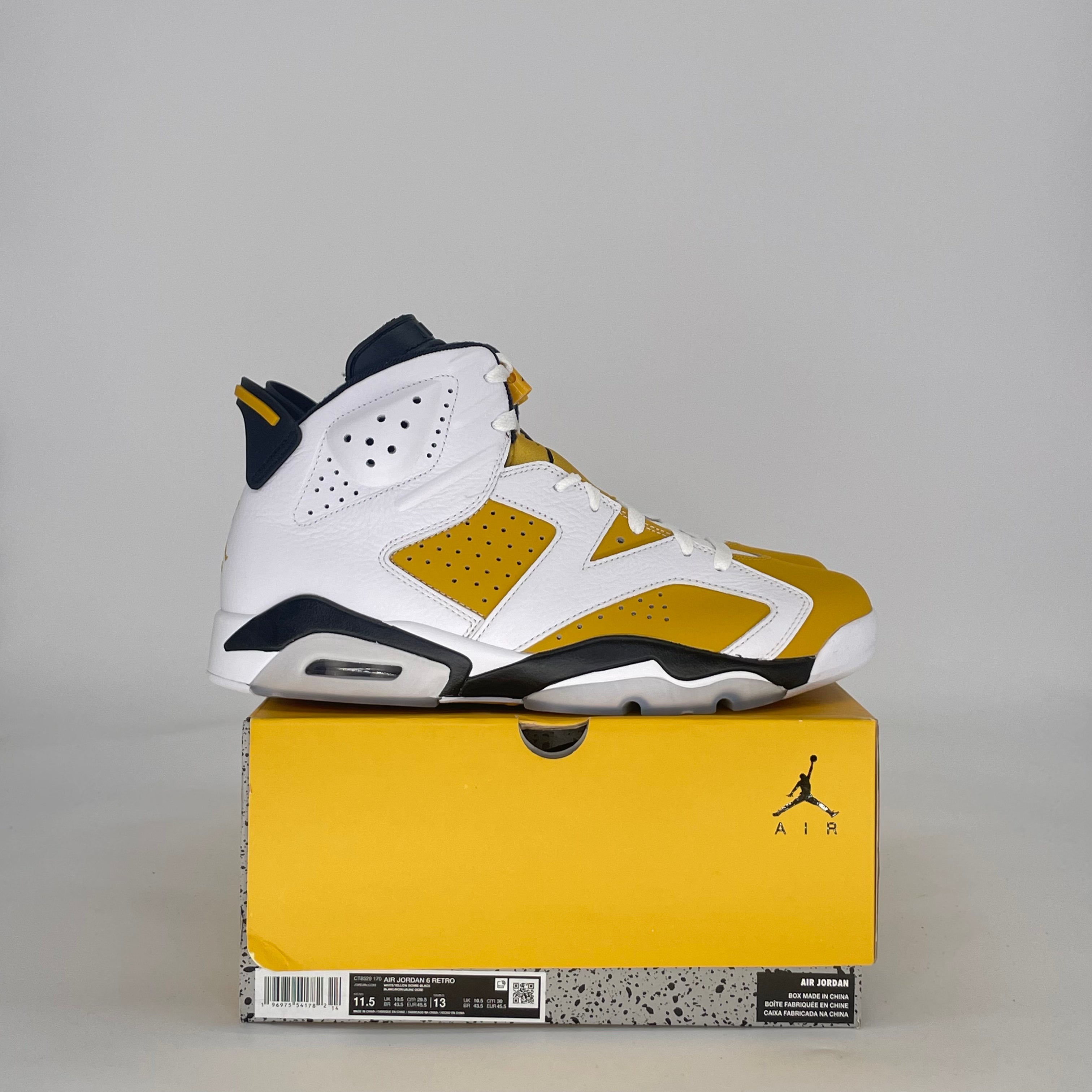 AIR JORDAN 6 YELLOW OCHRE CT8529-170 SIZE 11.5/13W