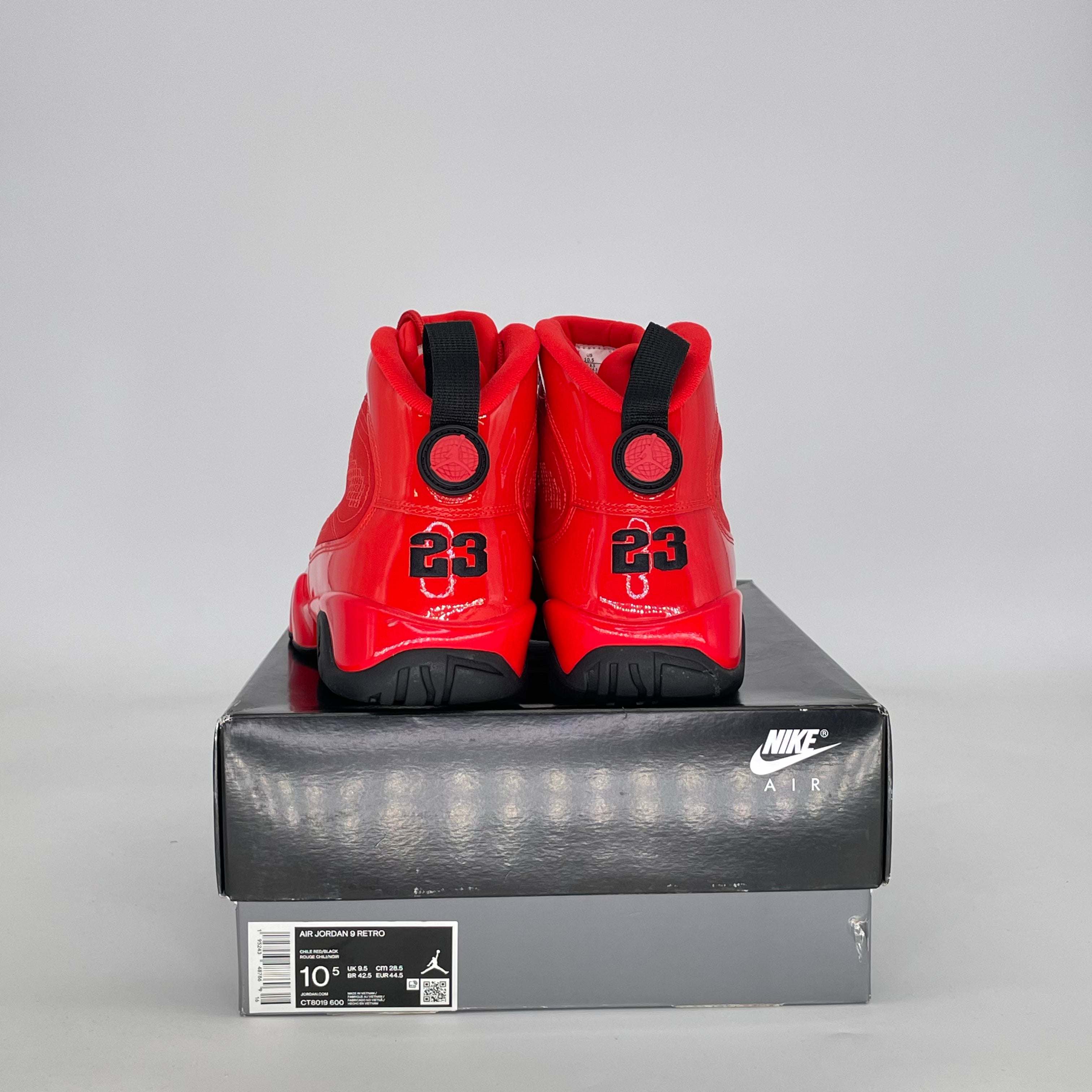 AIR JORDAN 9 CHILE RED CT8019-600 SIZE 10.5/12W