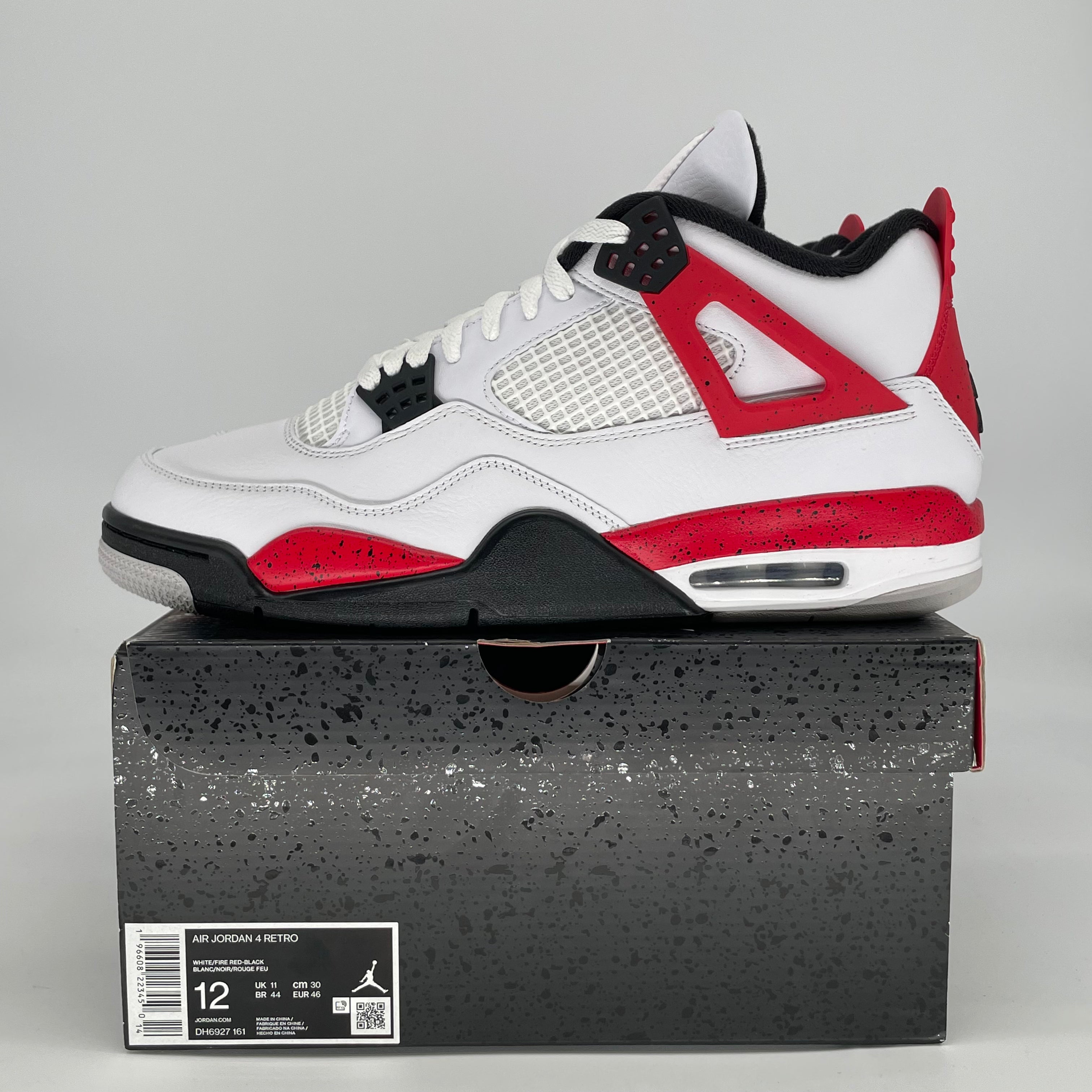 AIR JORDAN 4 RED CEMENT DH6927-161 SIZE 12/13.5W
