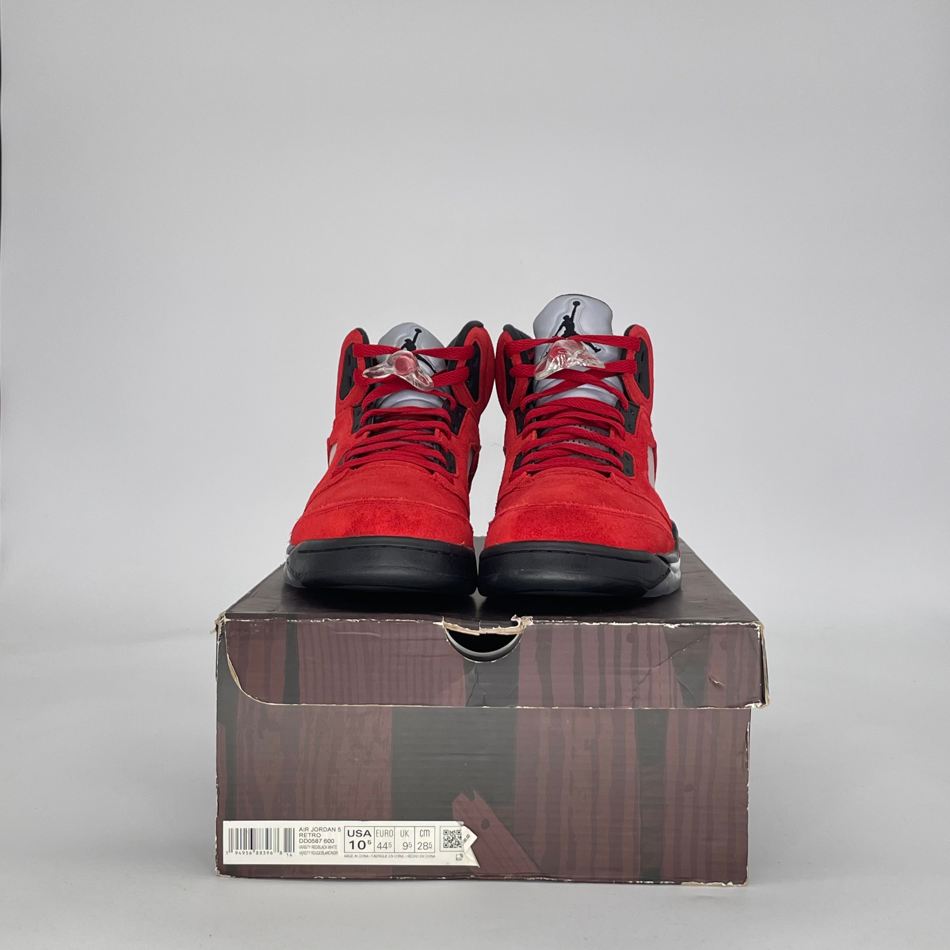 AIR JORDAN 5 RAGING BULL RED (2021) DD0587-600 SIZE 10.5/12W