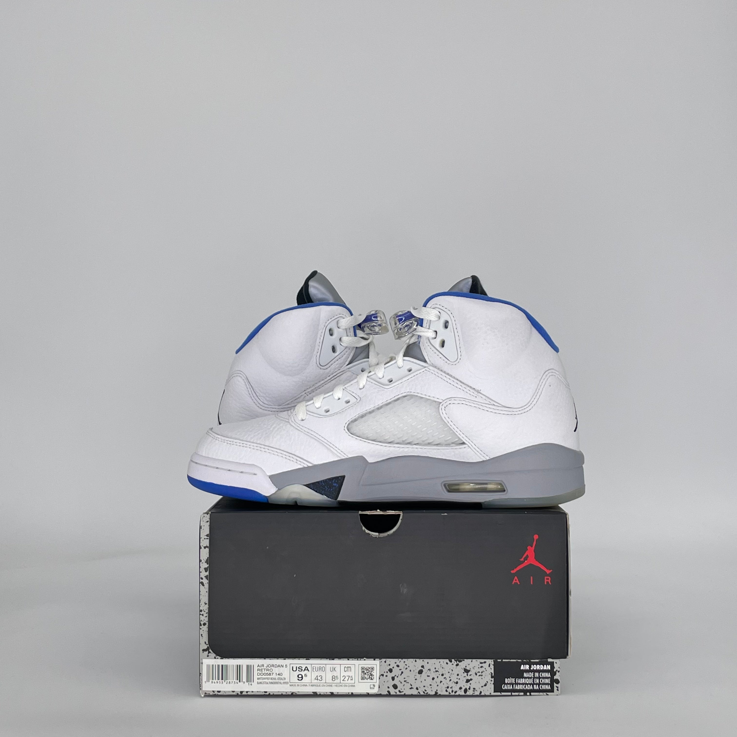 AIR JORDAN 5 WHITE STEALTH (2021) DD0587-140 SIZE 9.5/11W