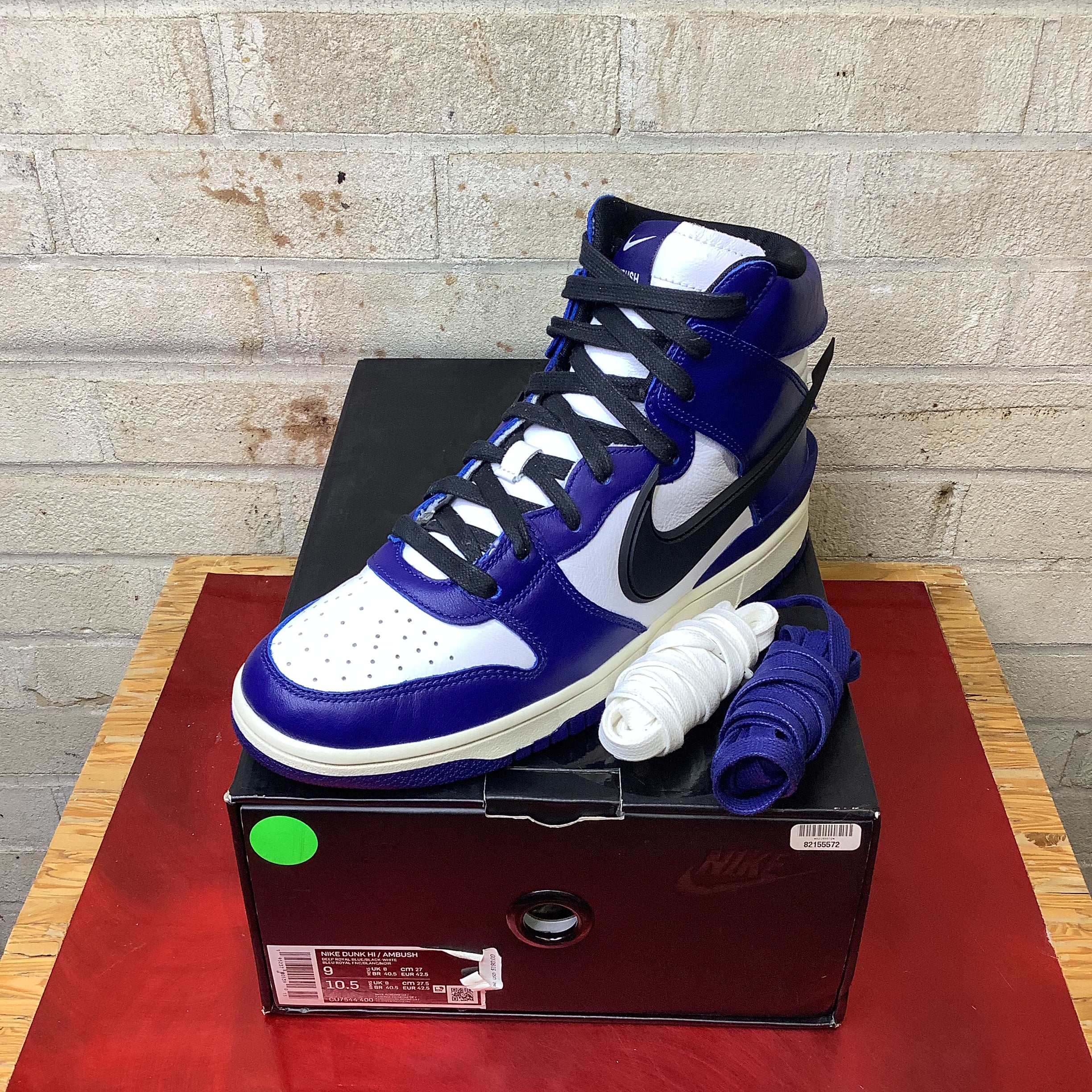 NIKE DUNK HIGH AMBUSH DEEP ROYAL CU7544-400 SIZE 9/10.5W
