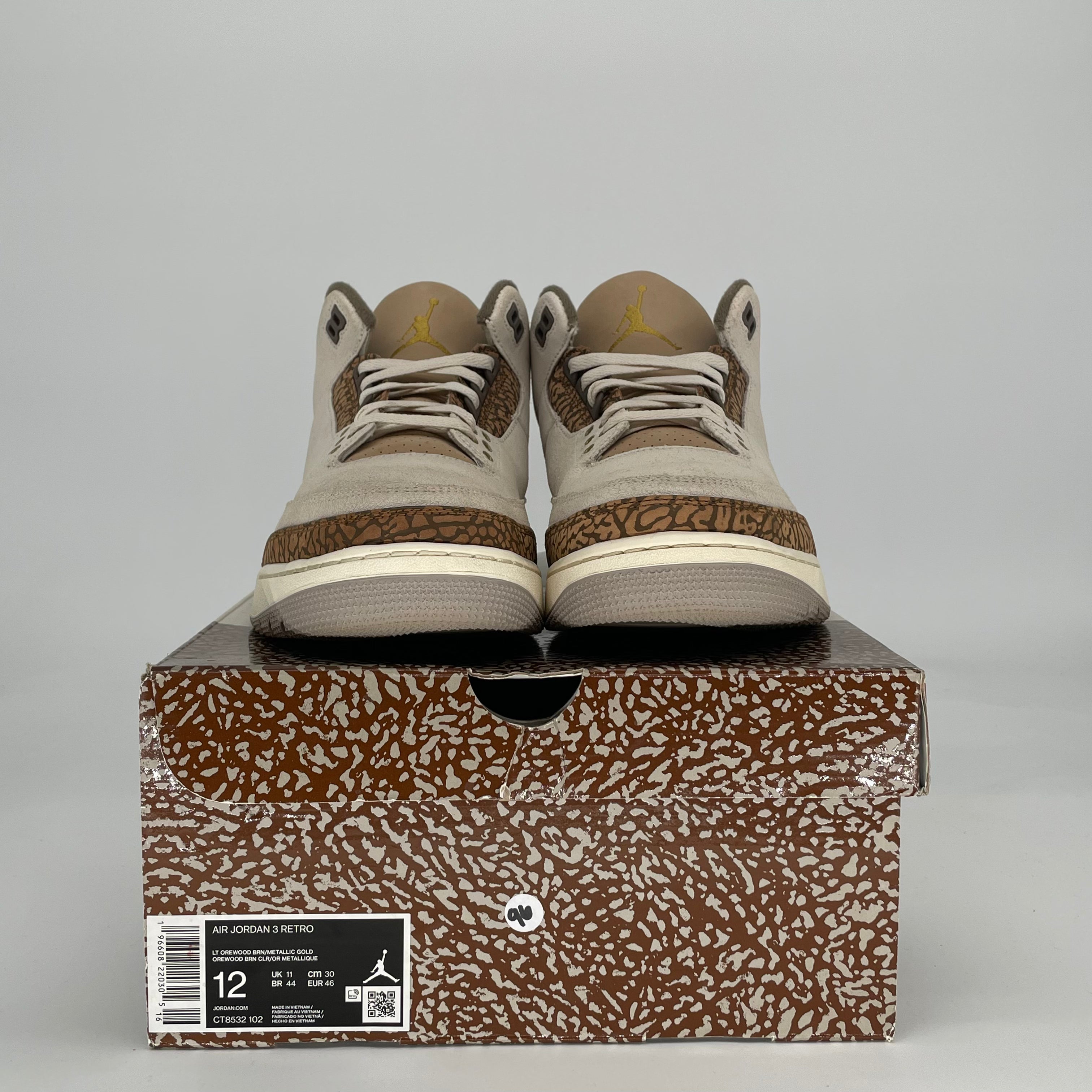 AIR JORDAN 3 PALOMINO CT8532-102 SIZE 12/13.5W