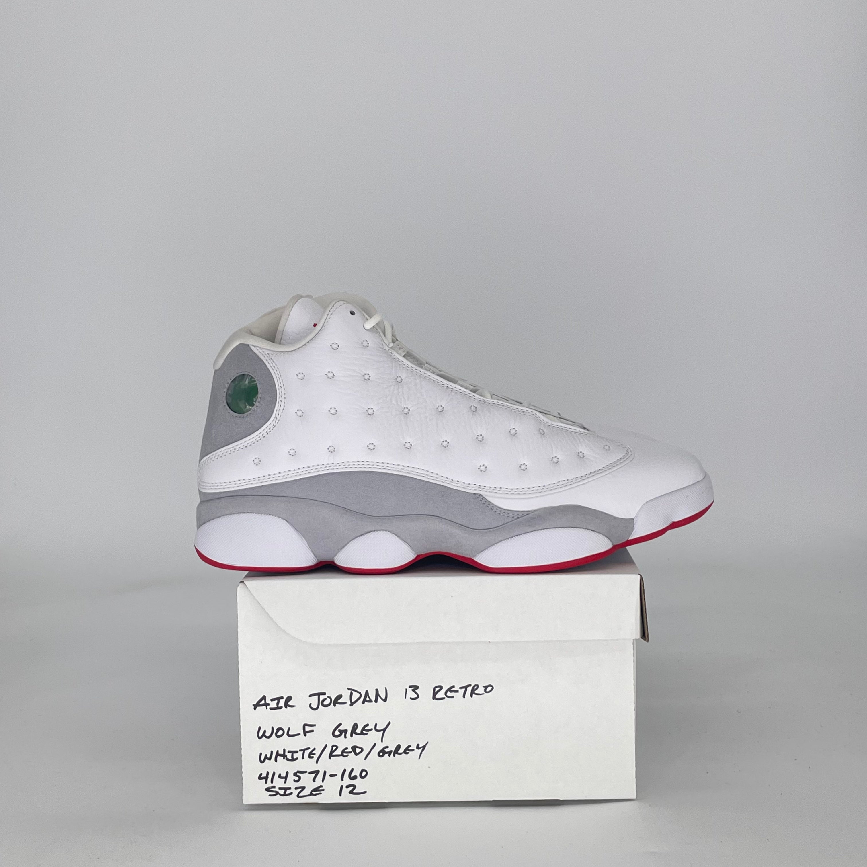 AIR JORDAN 13 WOLF GREY 414571-160 SIZE 12/13.5W