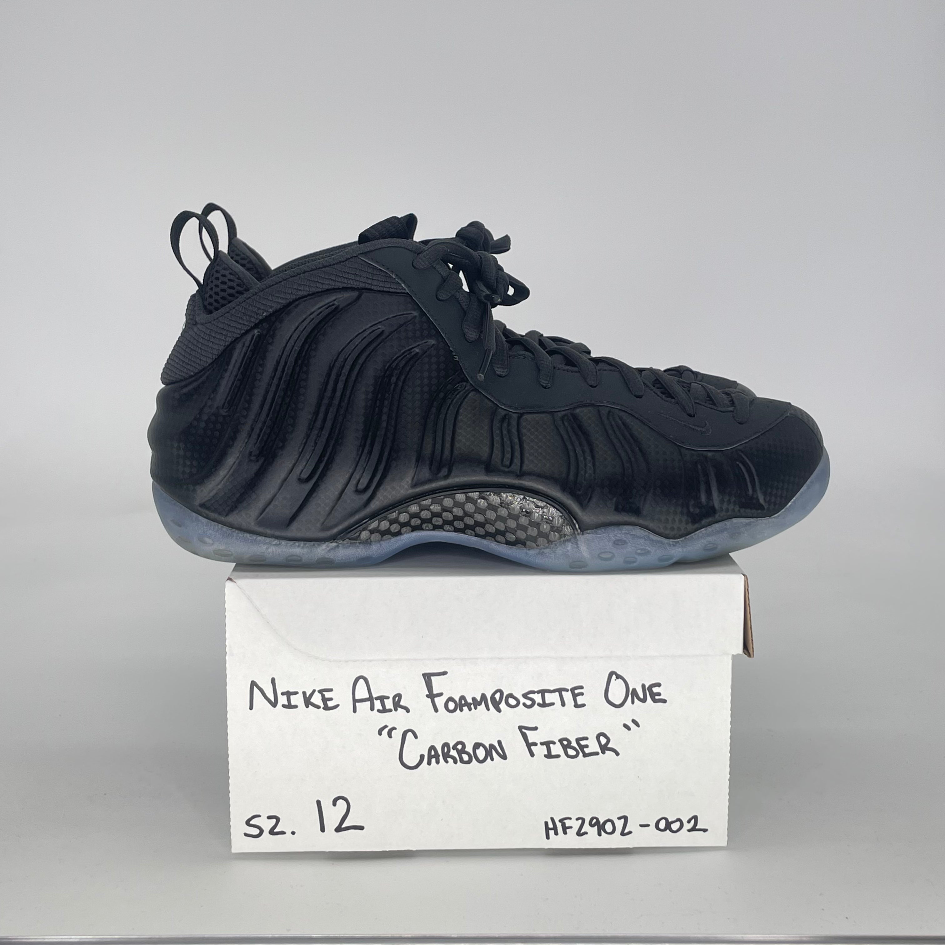 NIKE AIR FOAMPOSITE ONE CARBON FIBER HF2902-002 SIZE 12/13.5W
