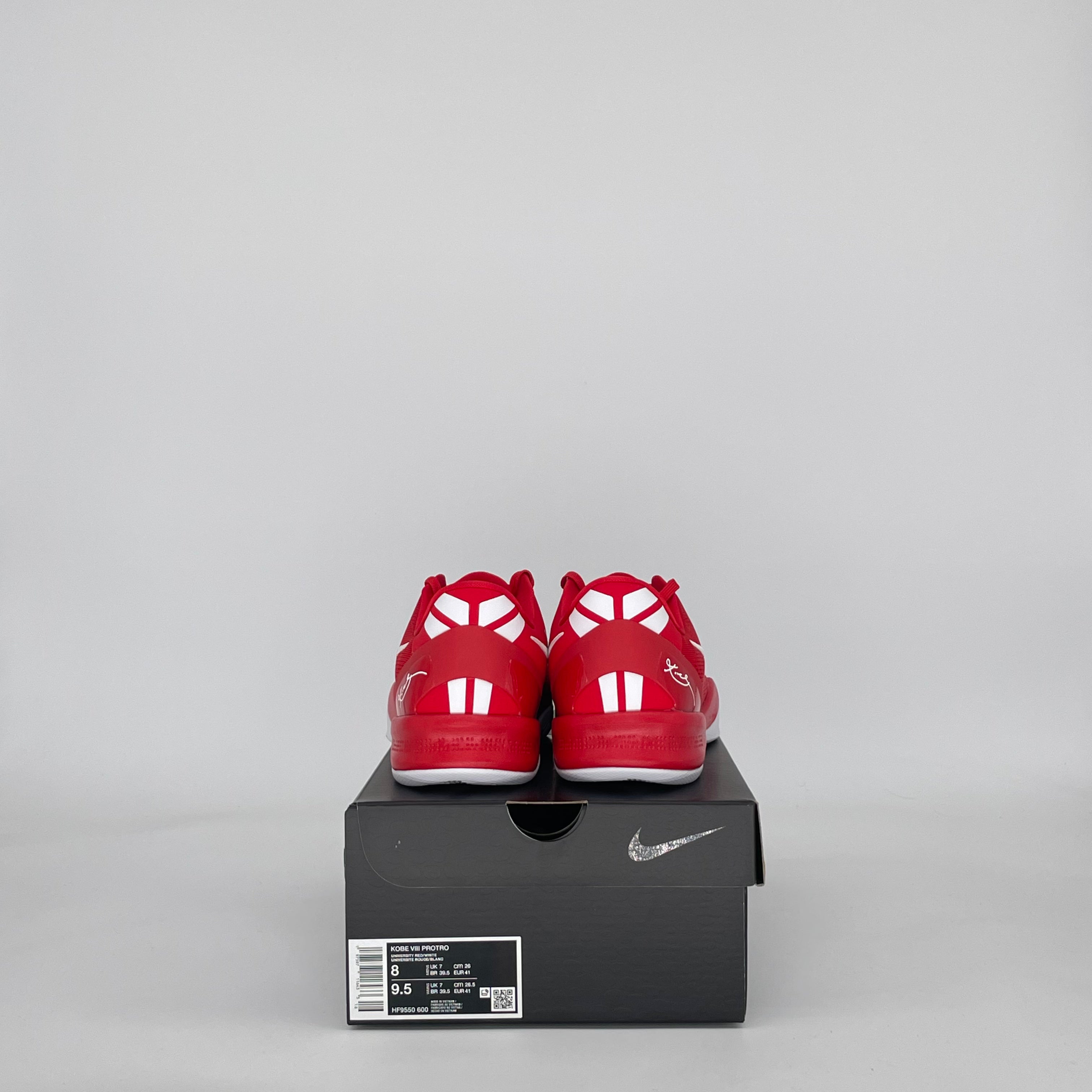 NIKE KOBE 8 PROTRO UNIVERSITY RED HF9550-600 SIZE 8/9.5W