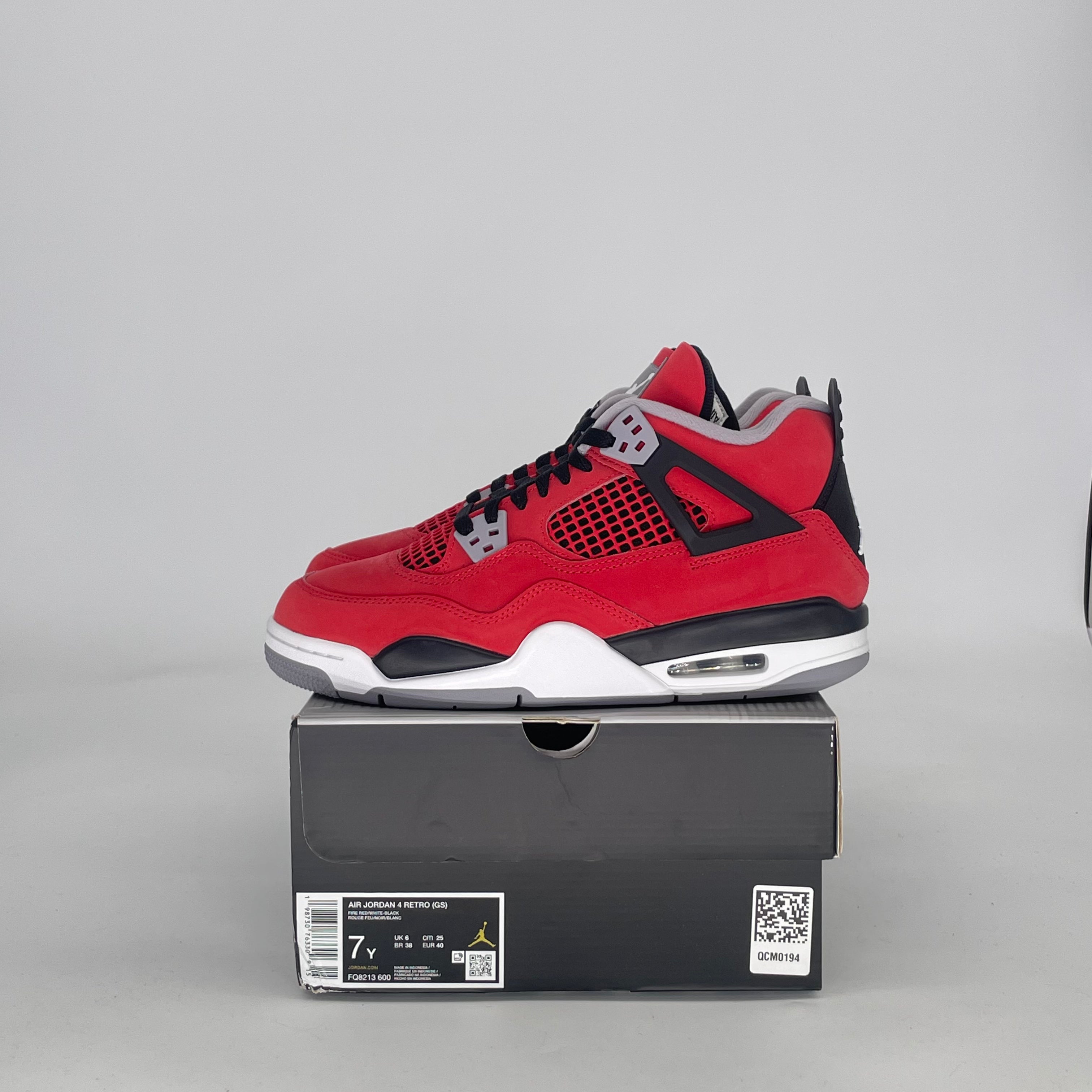 AIR JORDAN 4 TORO BRAVO FQ8213-600 SIZE 7/8.5W GS