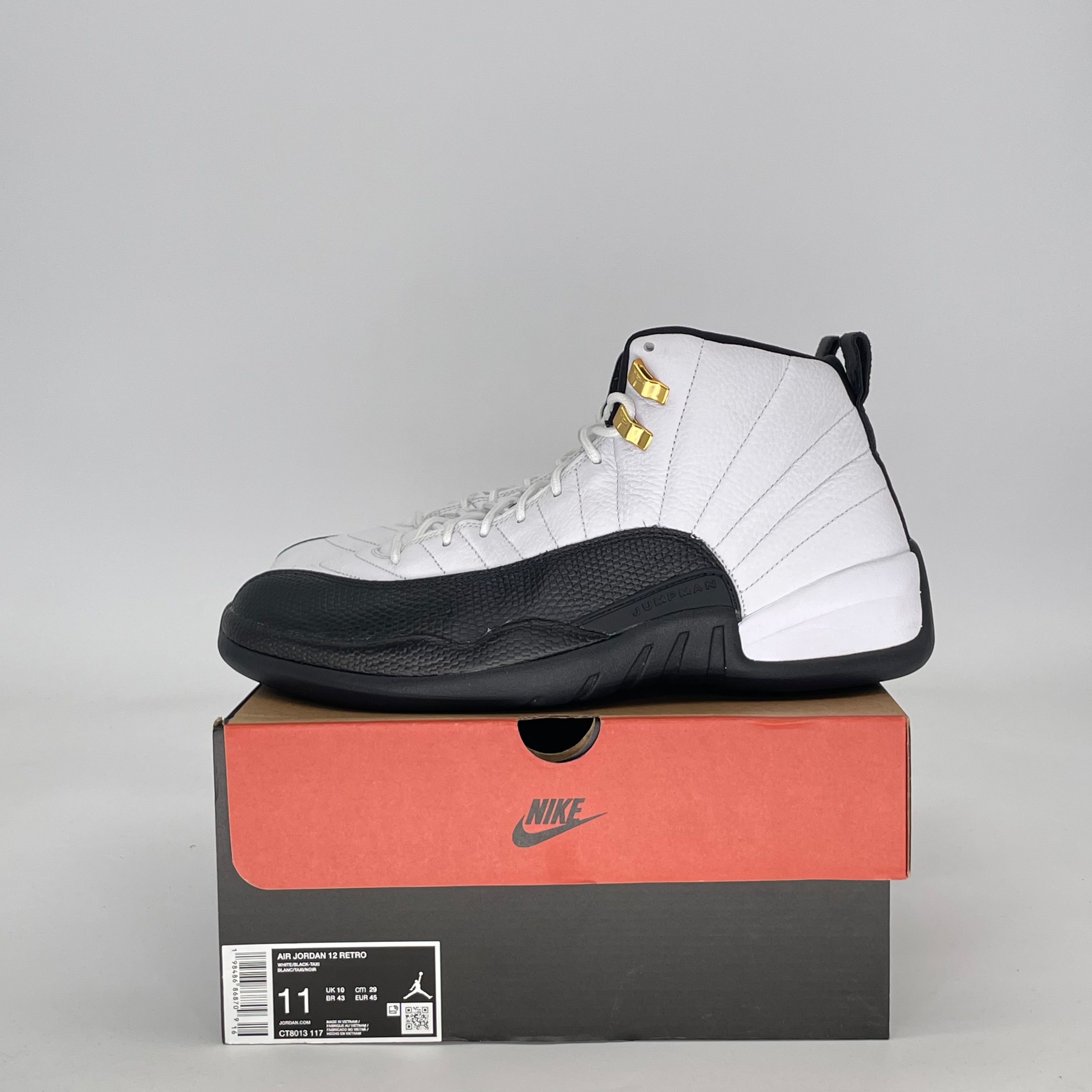 AIR JORDAN 12 TAXI (2025) CT8013-117 SIZE 11/12.5W